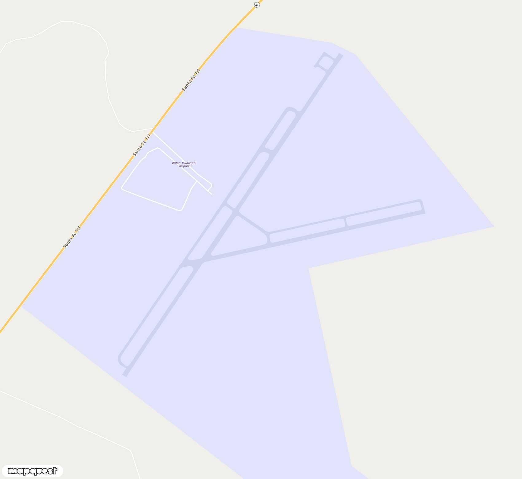 Carte de <span>Aérodrome de </span>Raton Municipal / Crews Field<span>(RTN)</span>