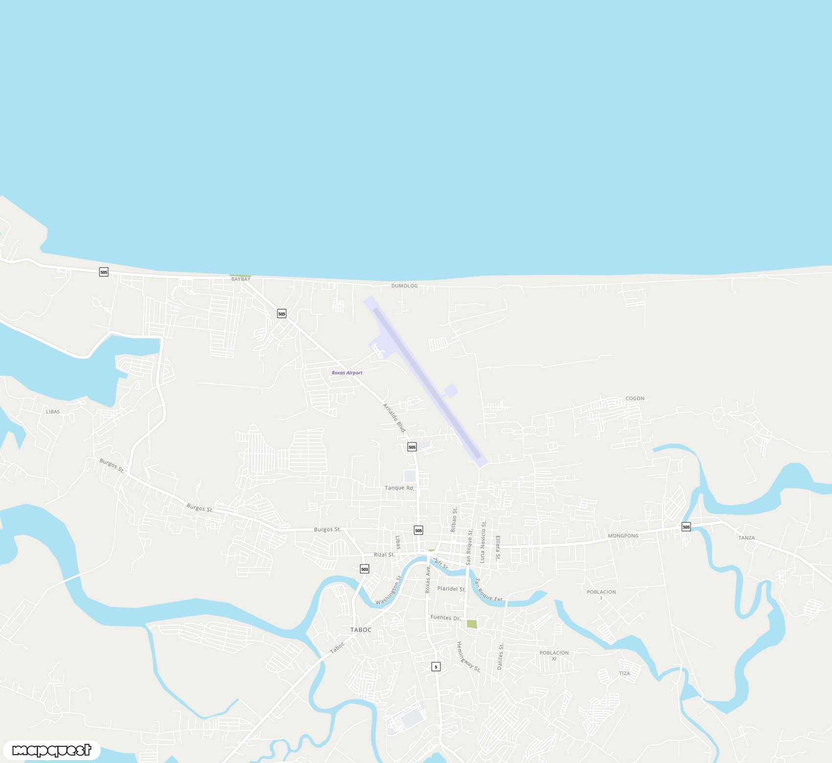 Carte de <span>Aéroport de </span>Roxas<span>(RXS)</span>