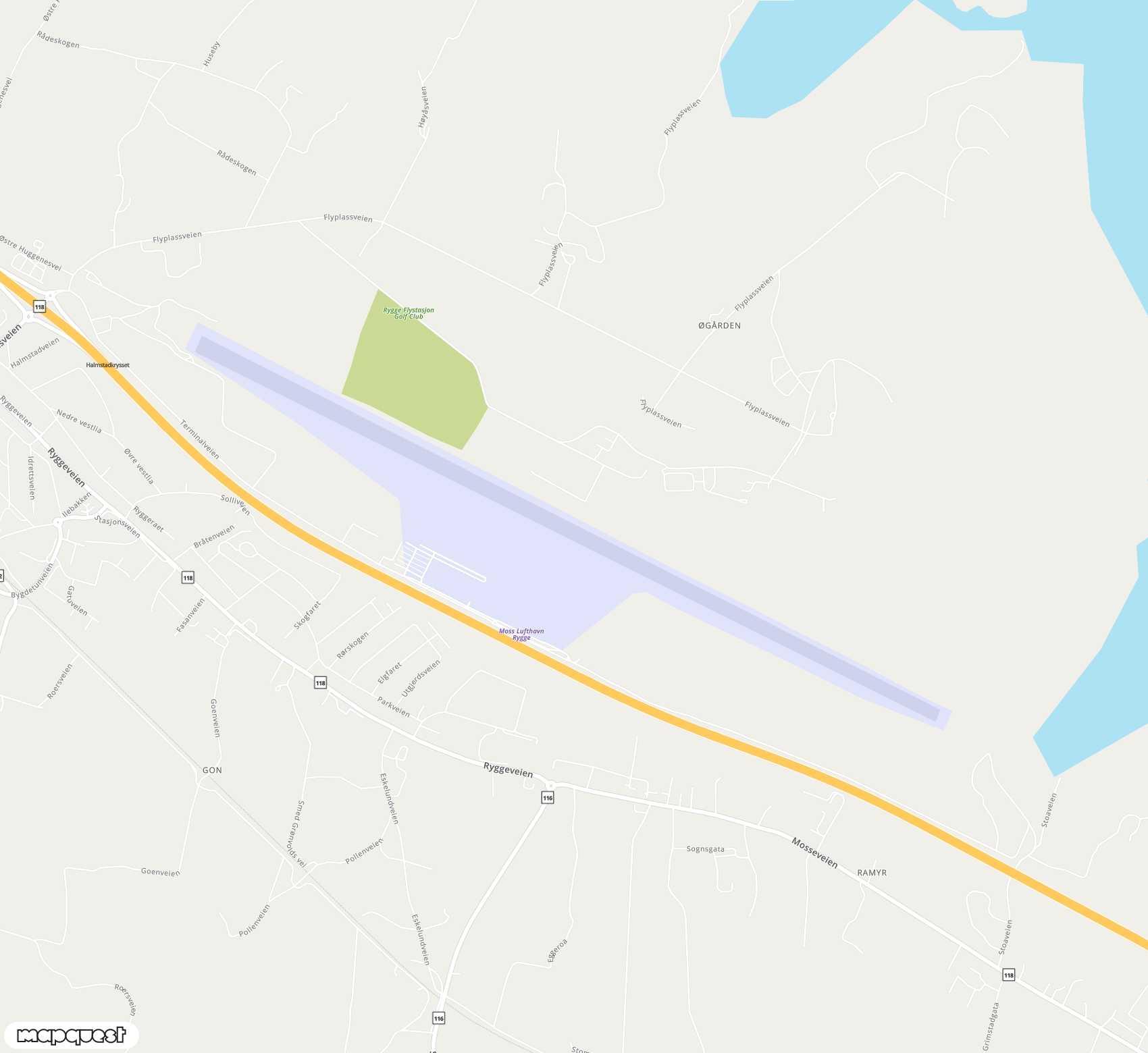 Carte de <span>Aéroport de </span>Moss, Rygge<span>(RYG)</span>