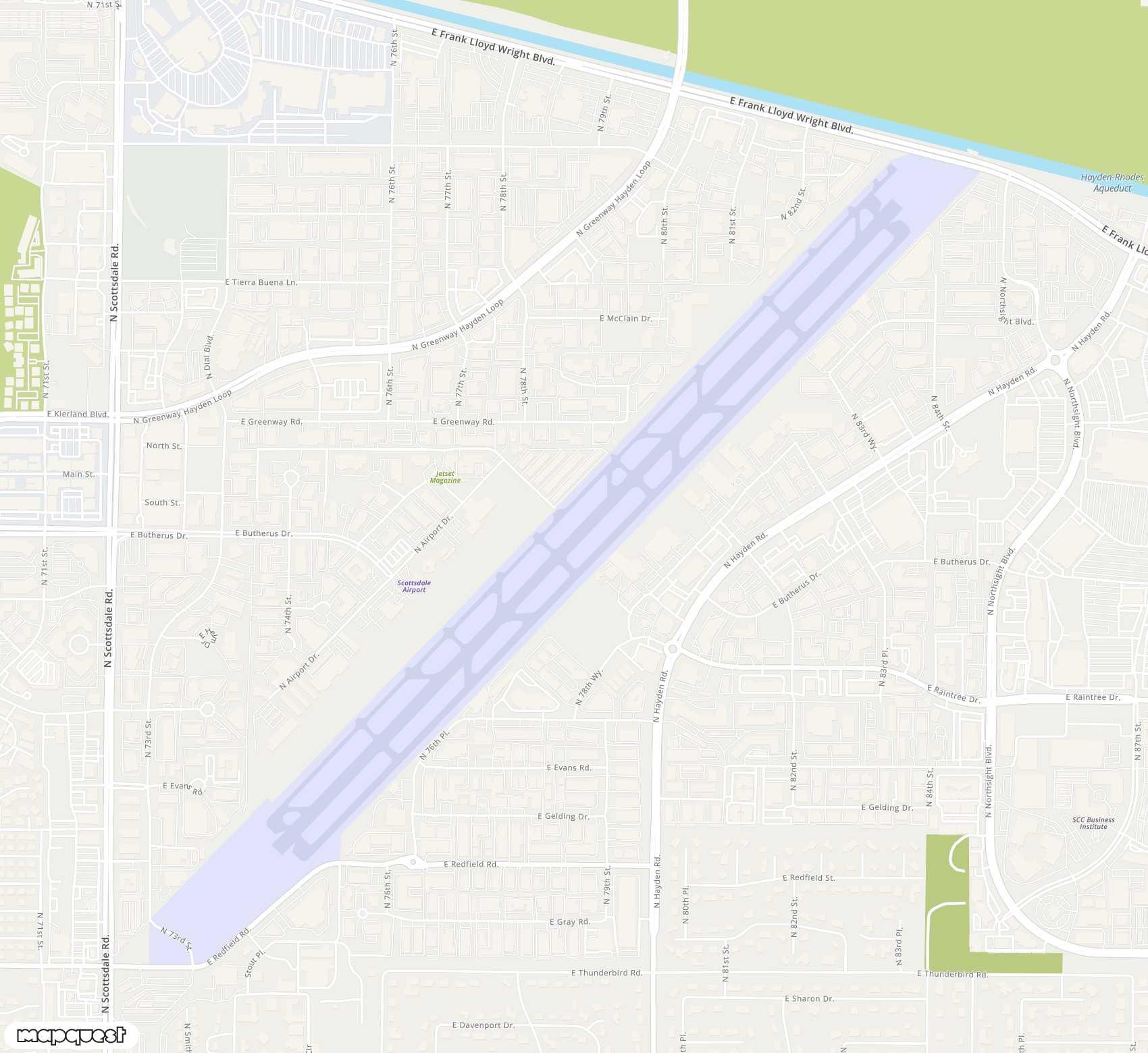 Carte de <span>Aérodrome de </span>Scottsdale<span>(SCF)</span>