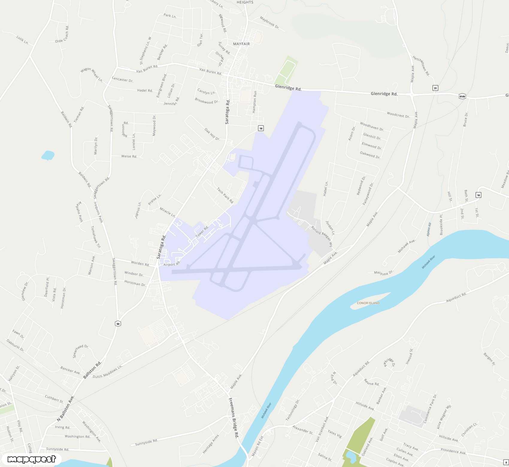 Carte de <span>Aéroport de </span>Schenectady County<span>(SCH)</span>