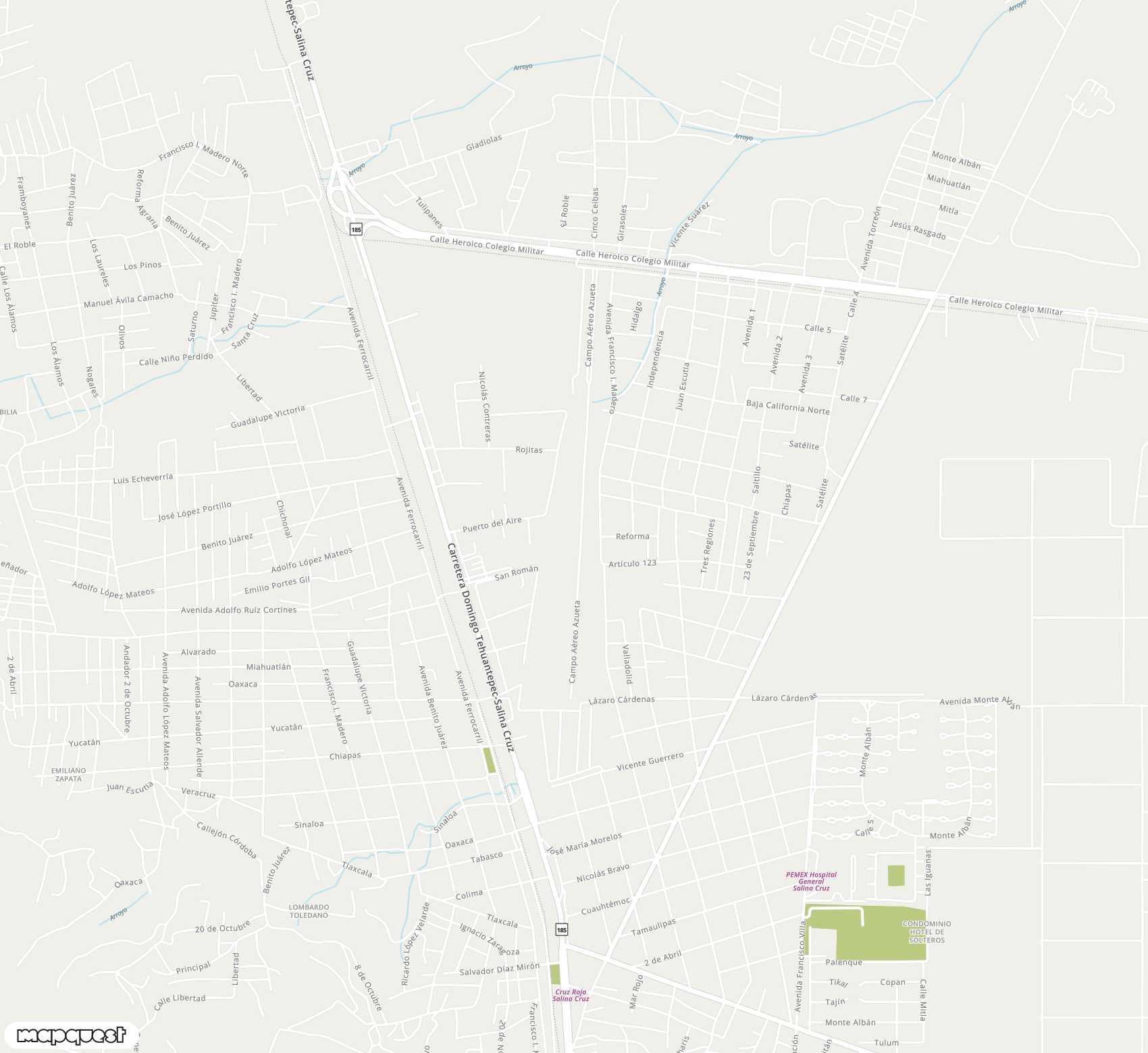 Carte de <span>Aérodrome de </span>Salina Cruz Naval Air Station<span>(SCX)</span>