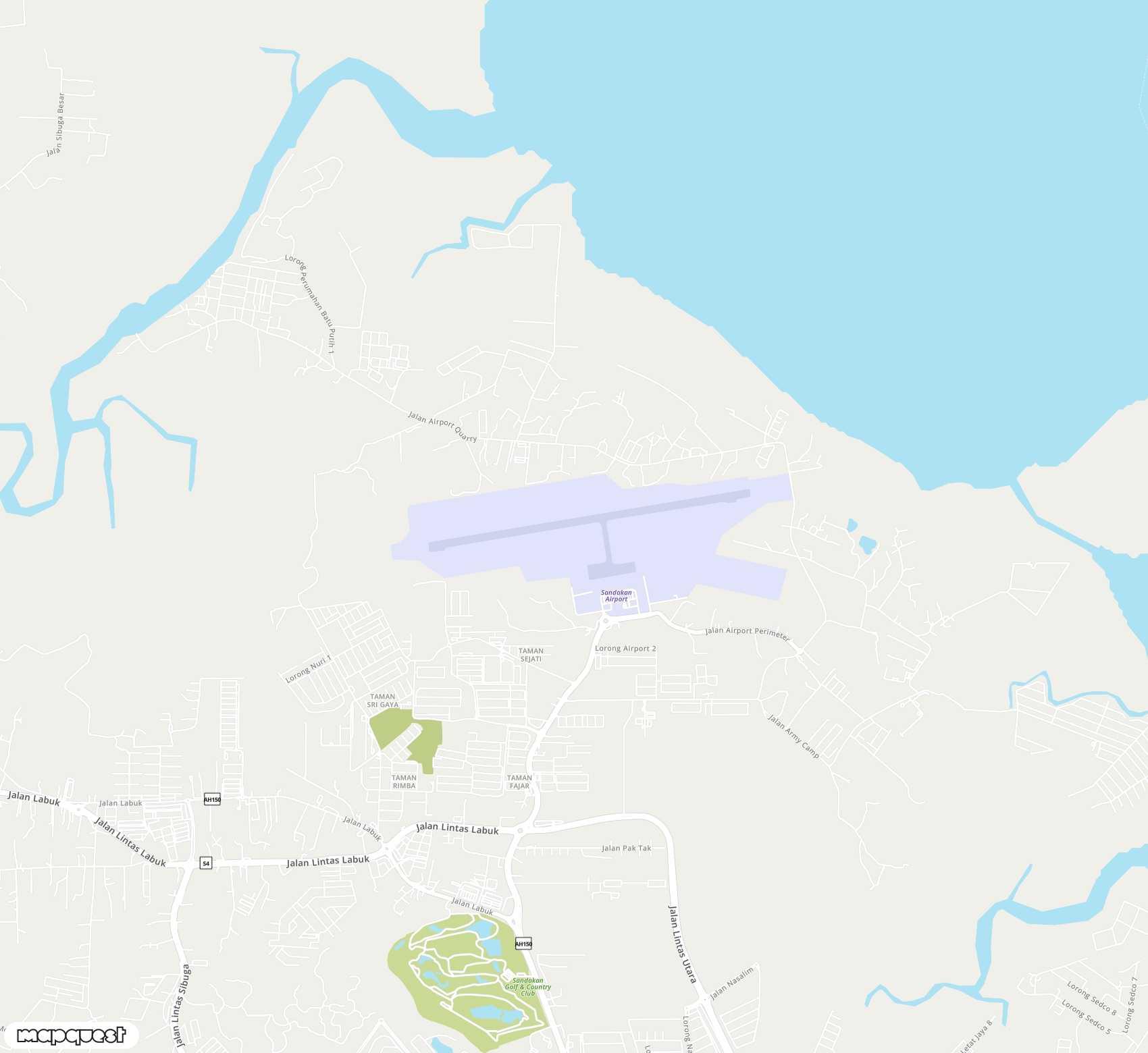 Carte de <span>Aéroport de </span>Sandakan<span>(SDK)</span>