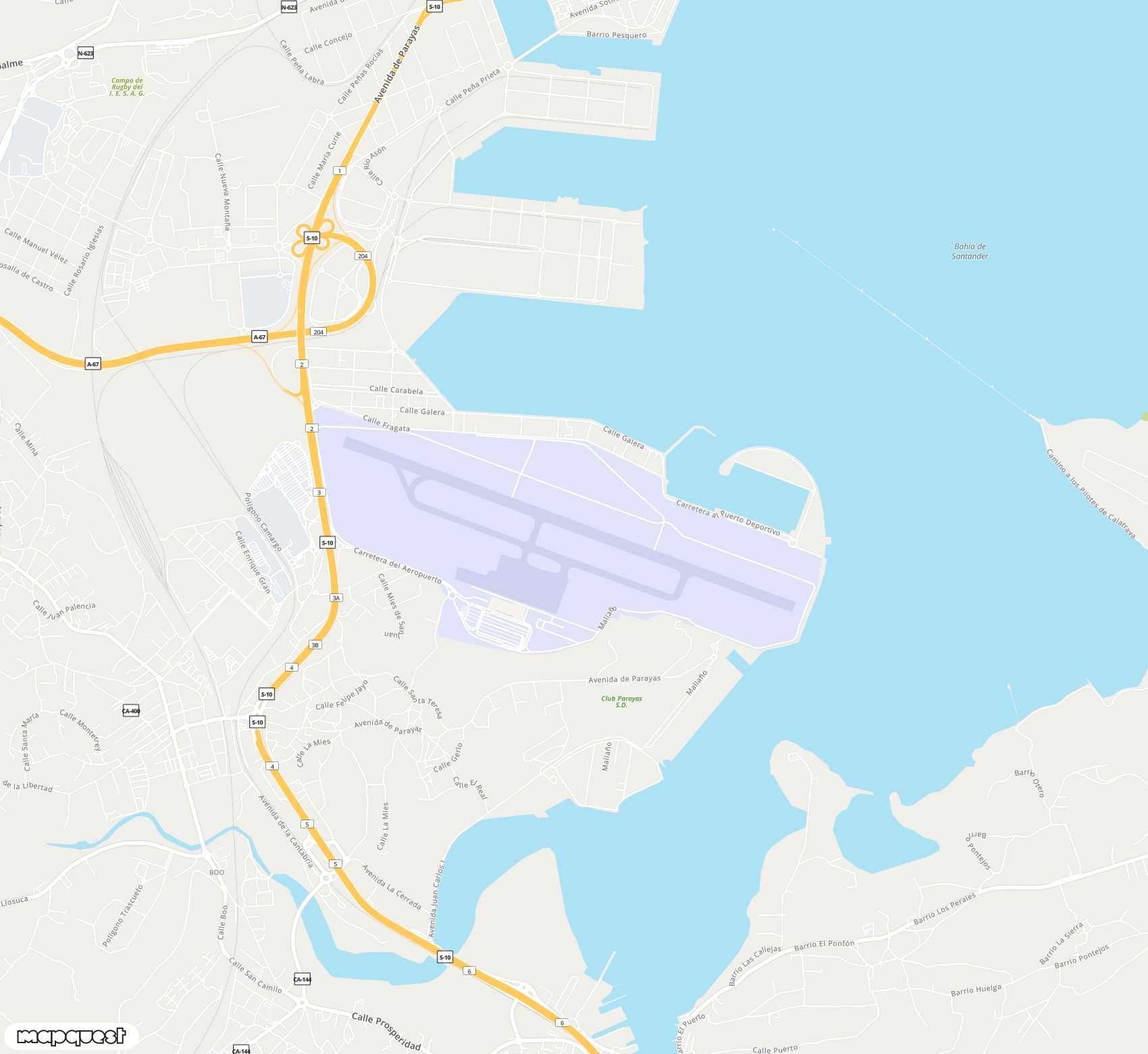 Carte de Seve Ballesteros-Santander <span>airport (SDR)</span>