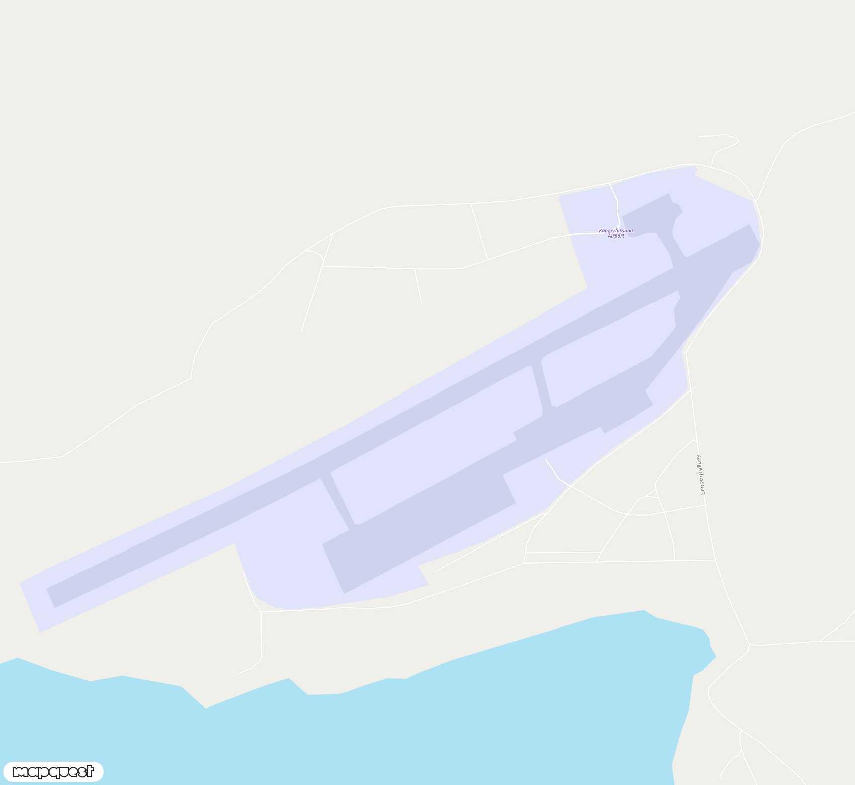 Carte de Kangerlussuaq <span>airport (SFJ)</span>