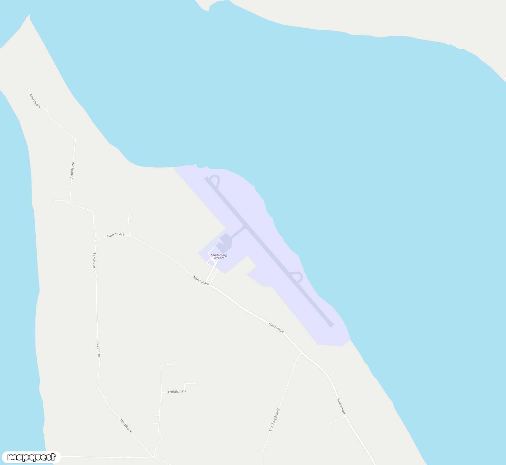 Carte de <span>Aéroport de </span>Sønderborg<span>(SGD)</span>