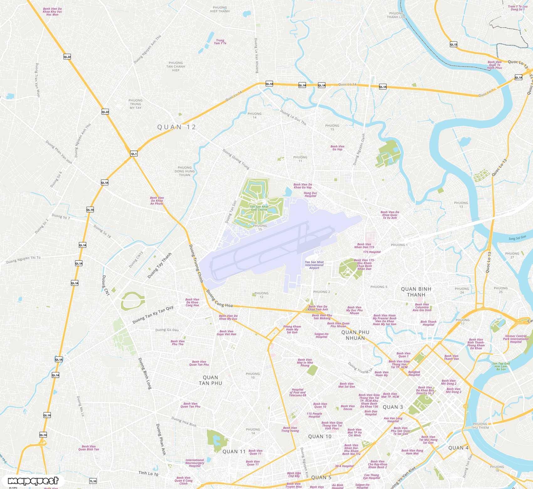 Carte de Tan Son Nhat <span>international airport (SGN)</span>