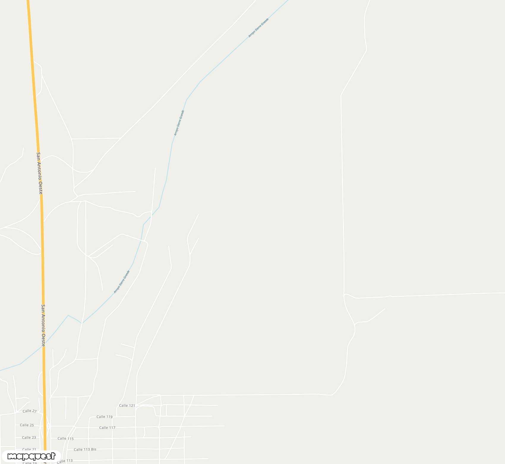 Carte de <span>Aérodrome de </span>Sierra Grande<span>(SGV)</span>