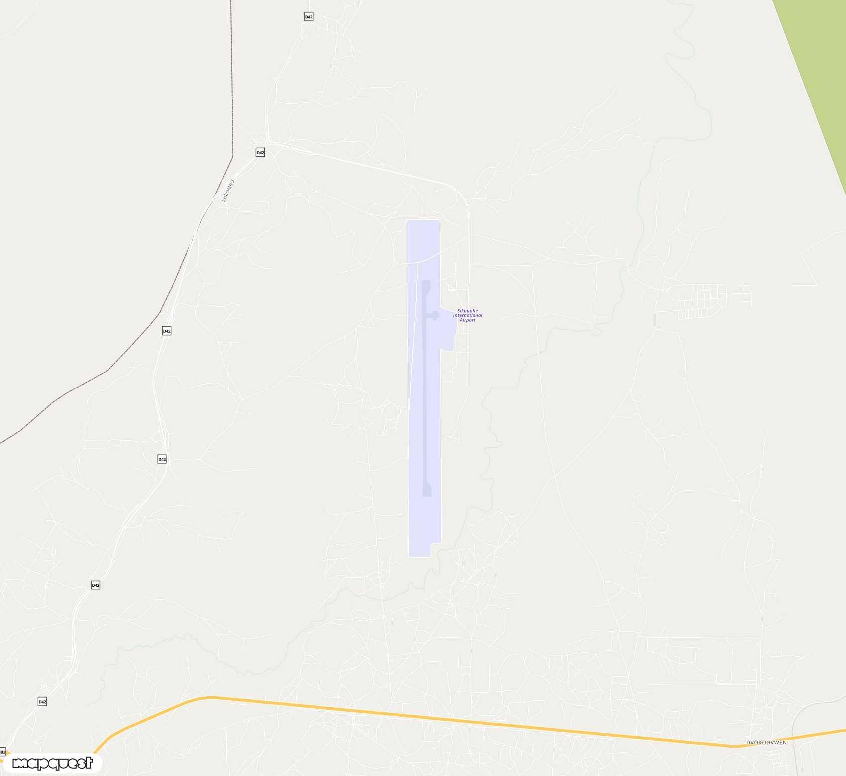 Carte de King Mswati III <span>international airport (SHO)</span>
