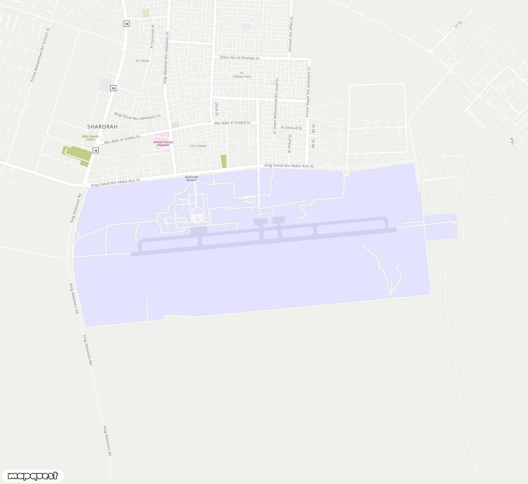 Carte de Sharurah Domestic <span>airport (SHW)</span>