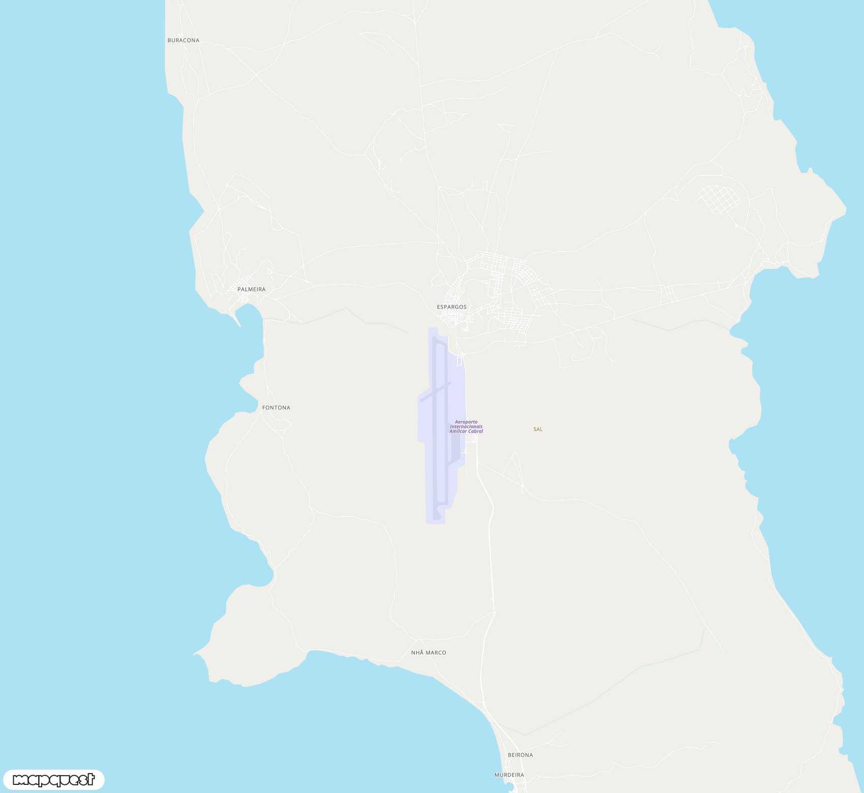 Carte de Amílcar Cabral <span>international airport (SID)</span>