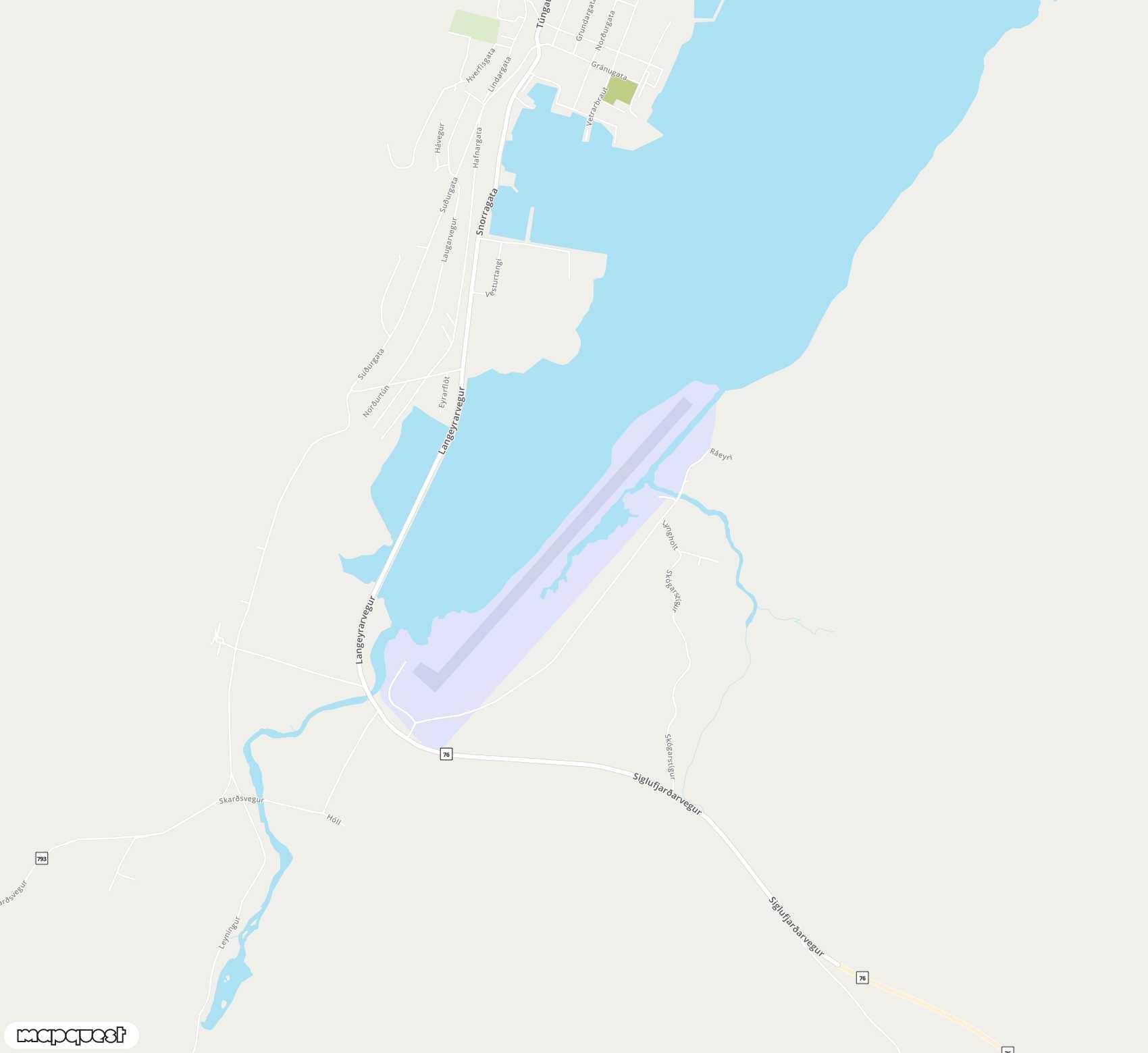 Carte de Siglufjörður <span>airport (SIJ)</span>