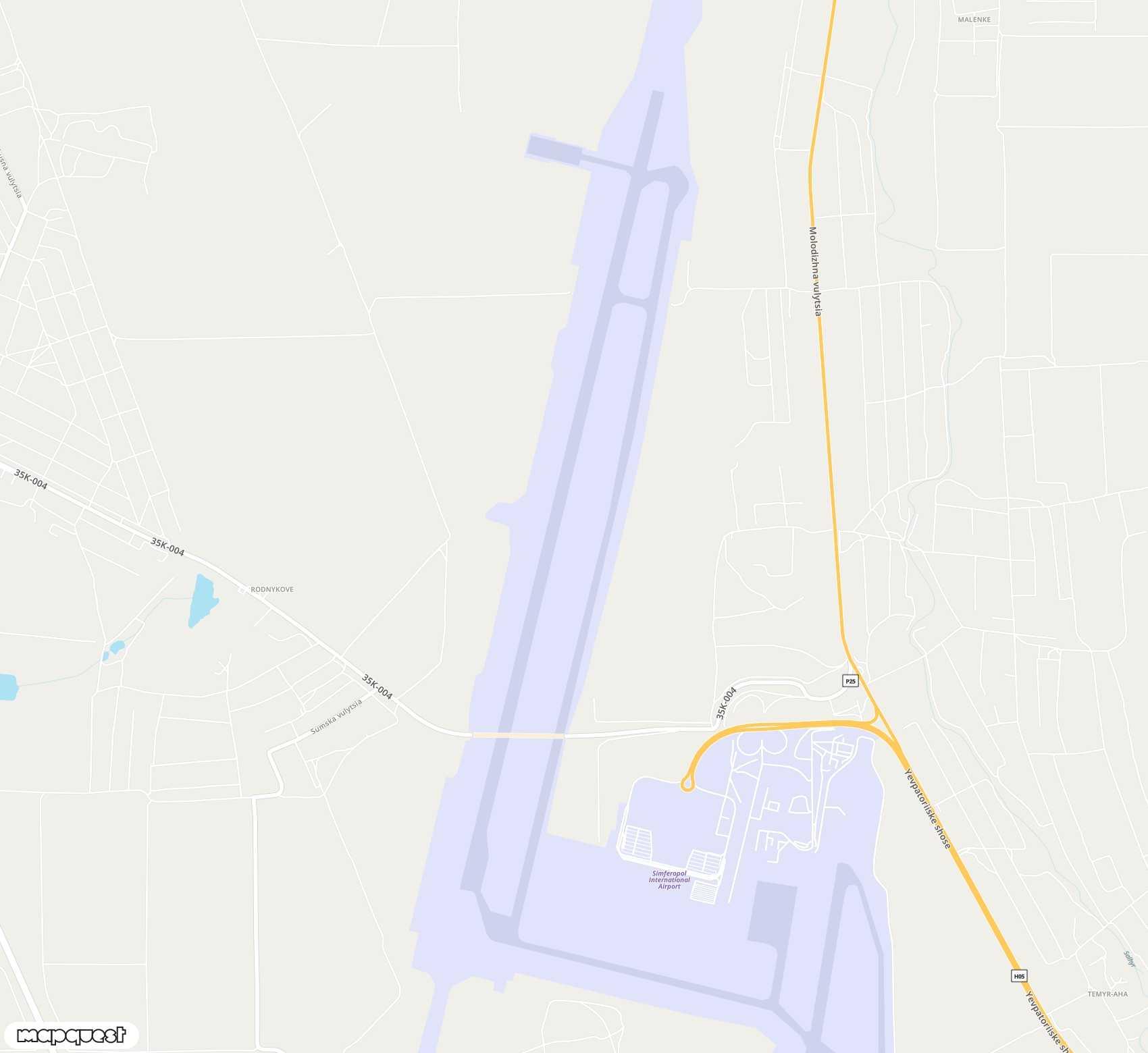 Carte de Simferopol <span>airport (SIP)</span>