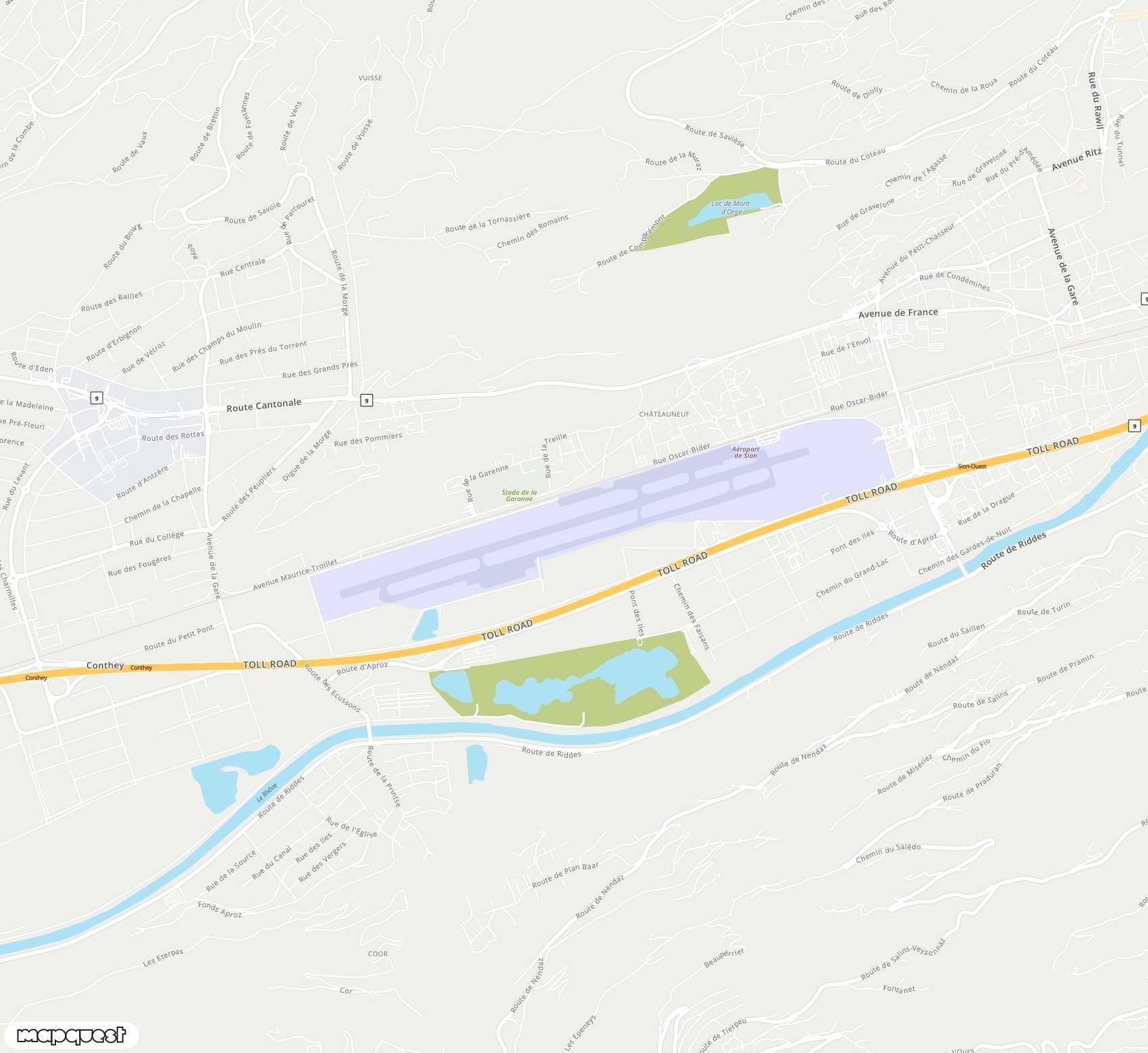 Carte de Sion <span>airport (SIR)</span>