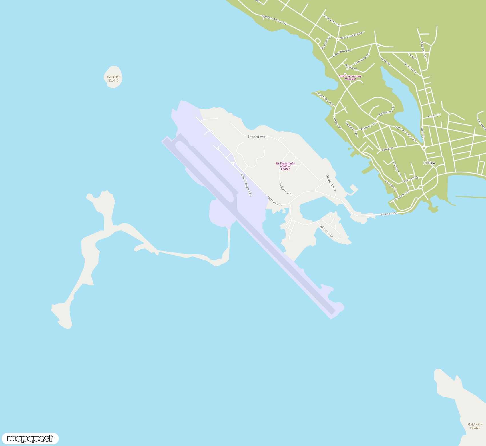 Carte de Sitka Rocky Gutierrez <span>airport (SIT)</span>