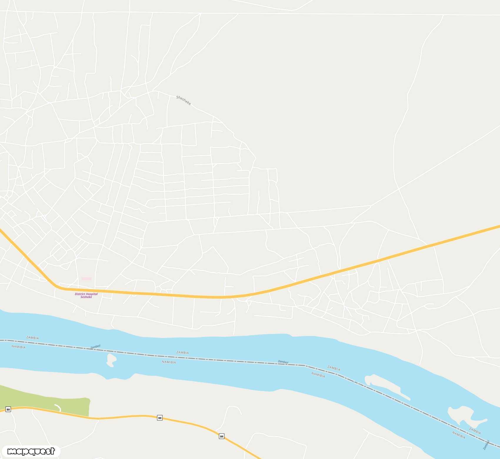 Carte de Sesheke <span>airfield (SJQ)</span>