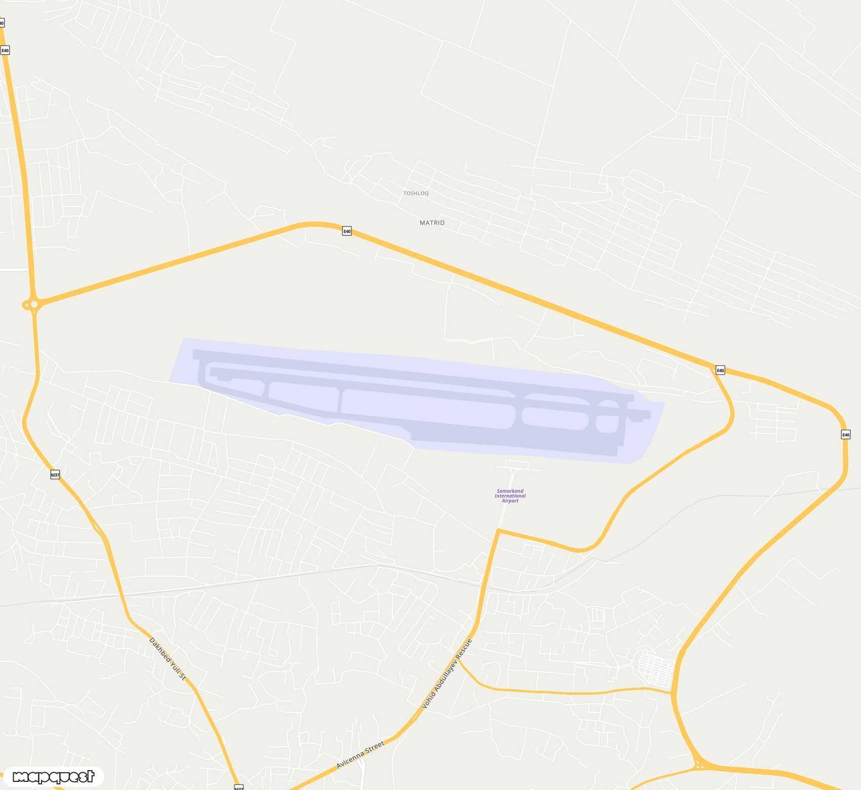 Carte de Samarkand <span>airport (SKD)</span>