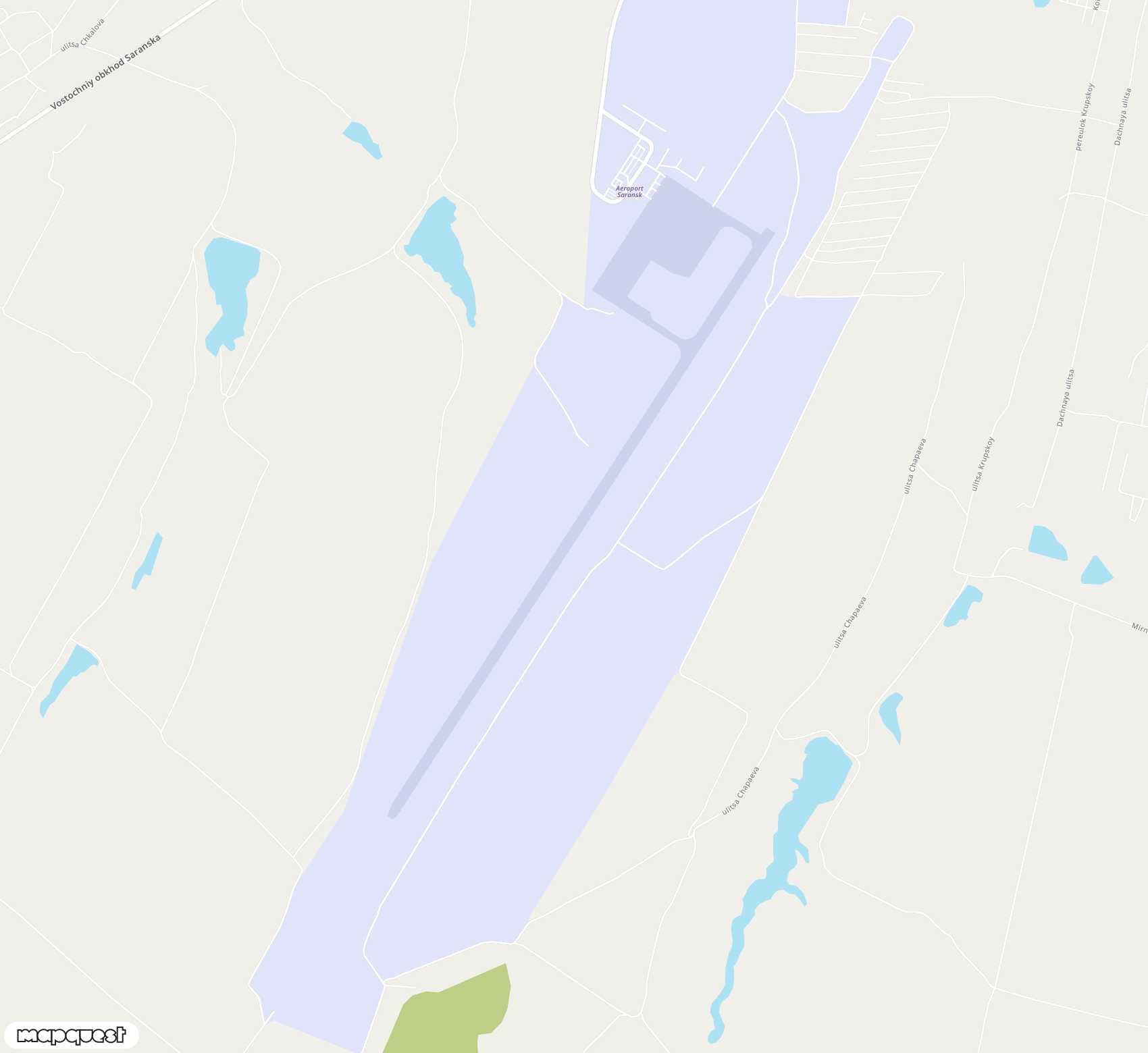 Carte de Saransk <span>airport (SKX)</span>
