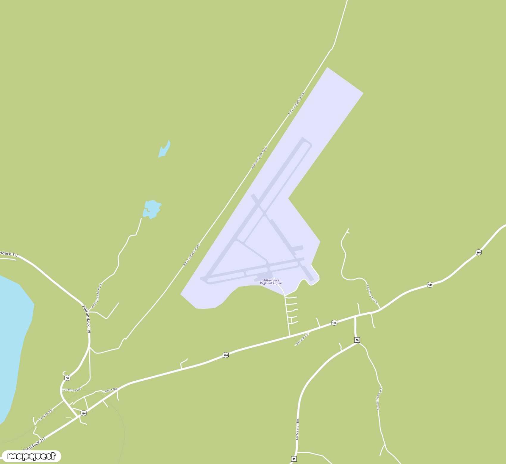 Carte de Adirondack Regional <span>airport (SLK)</span>