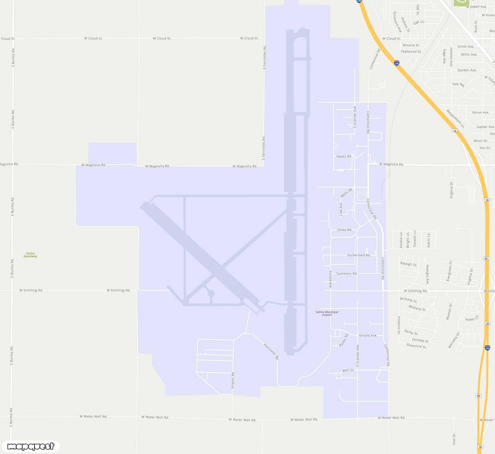 Carte de <span>Aéroport de </span>Salina Municipal<span>(SLN)</span>