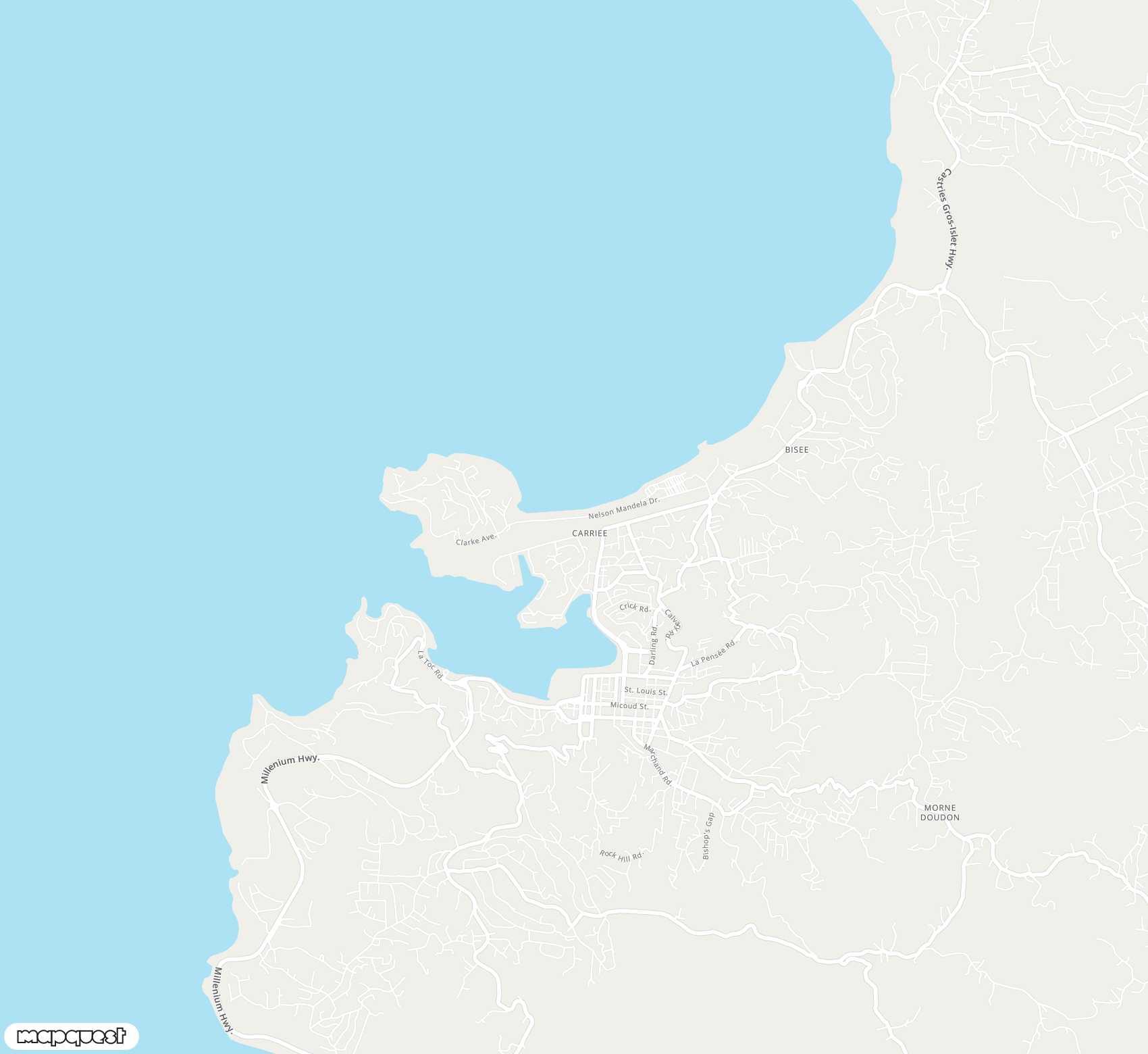 Carte de George F. L. Charles <span>airport (SLU)</span>