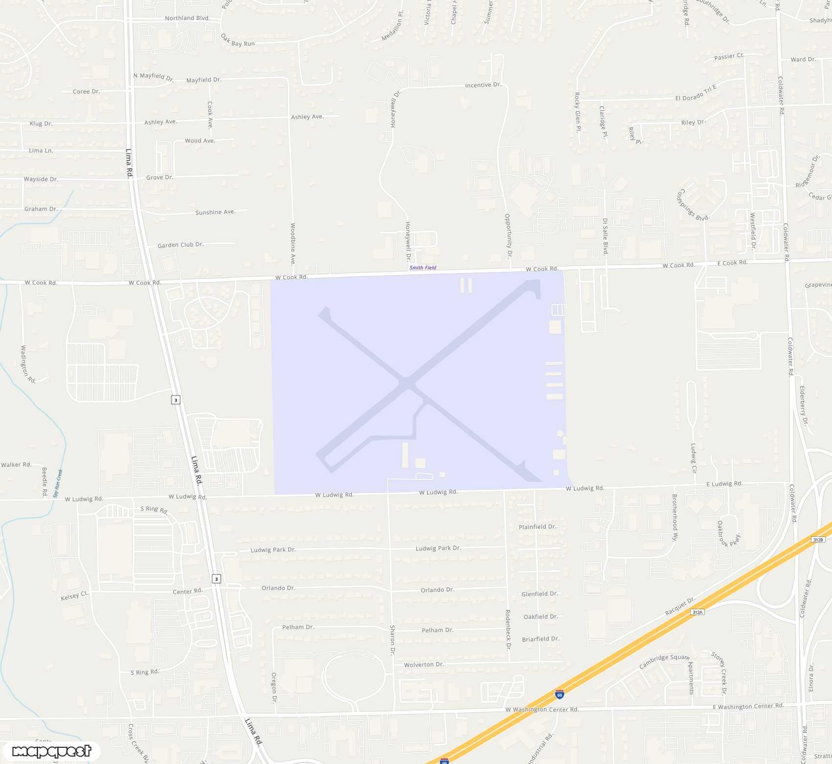 Carte de <span>Aérodrome de </span>Smith Field<span>(SMD)</span>