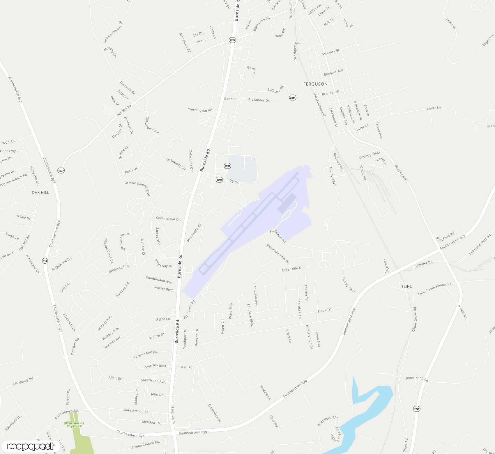 Carte de Lake Cumberland Regional <span>airport (SME)</span>