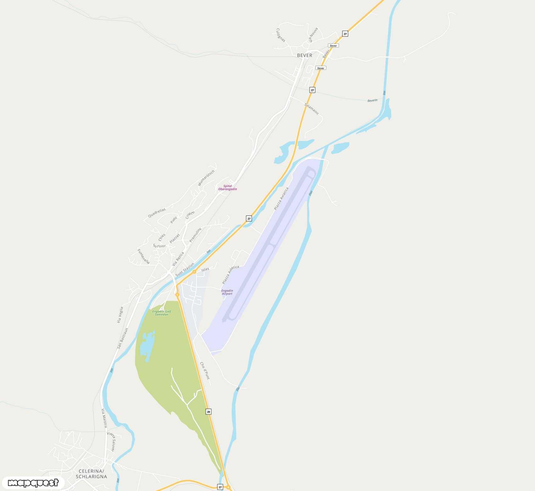 Carte de Samedan <span>airport (SMV)</span>