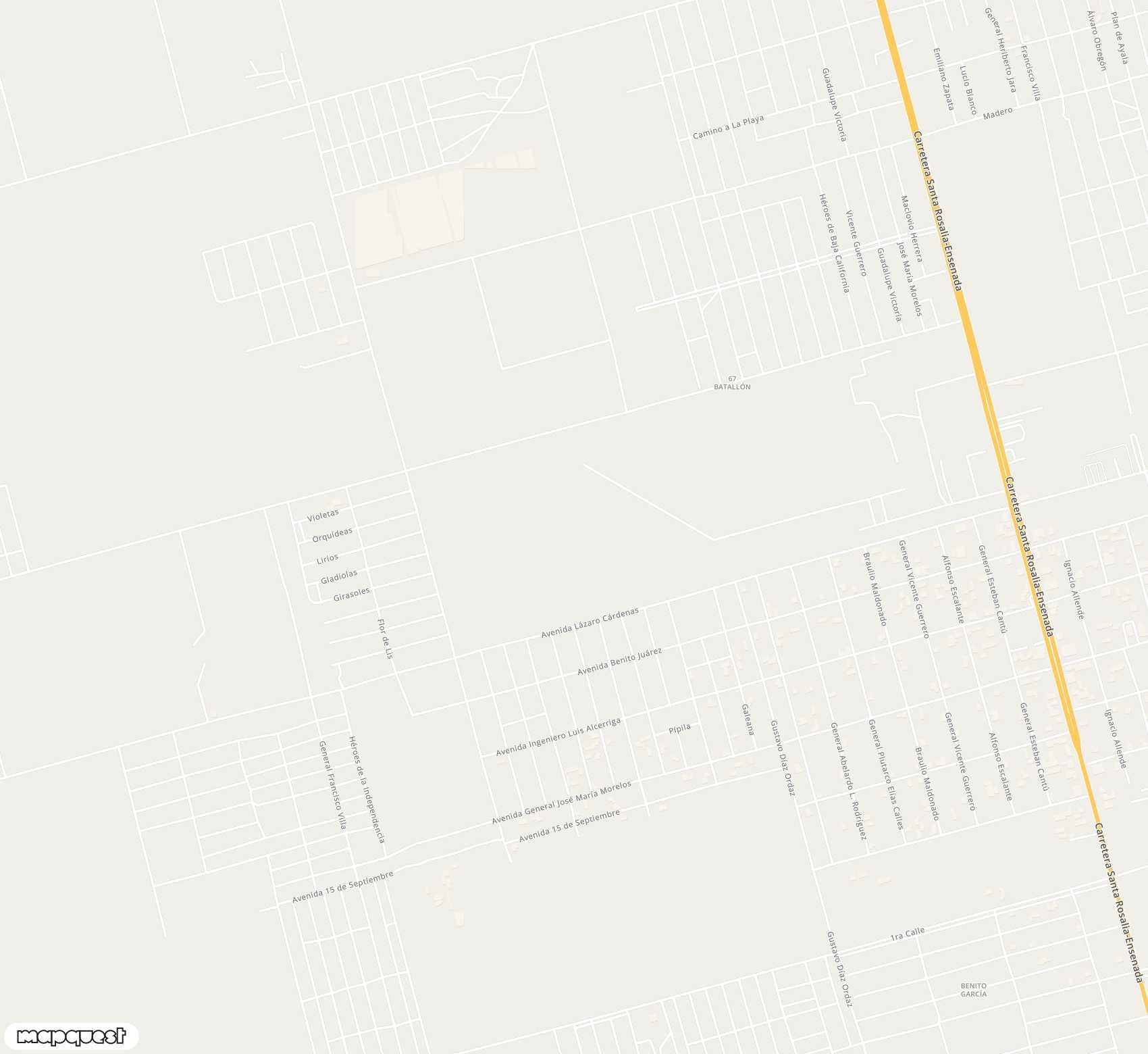 Carte de <span>Aérodrome de </span>San Quintín Military Airstrip<span>(SNQ)</span>