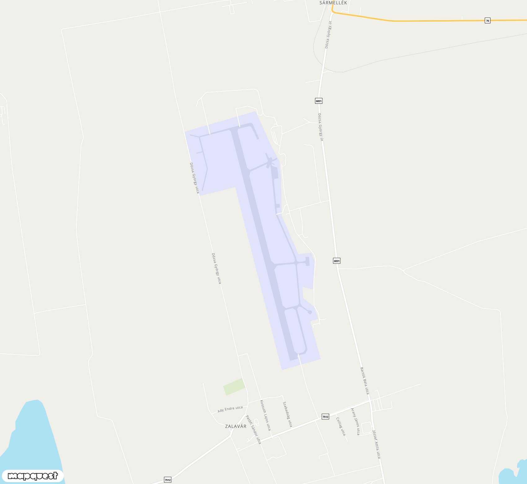 Carte de HévízBalaton <span>airport (SOB)</span>