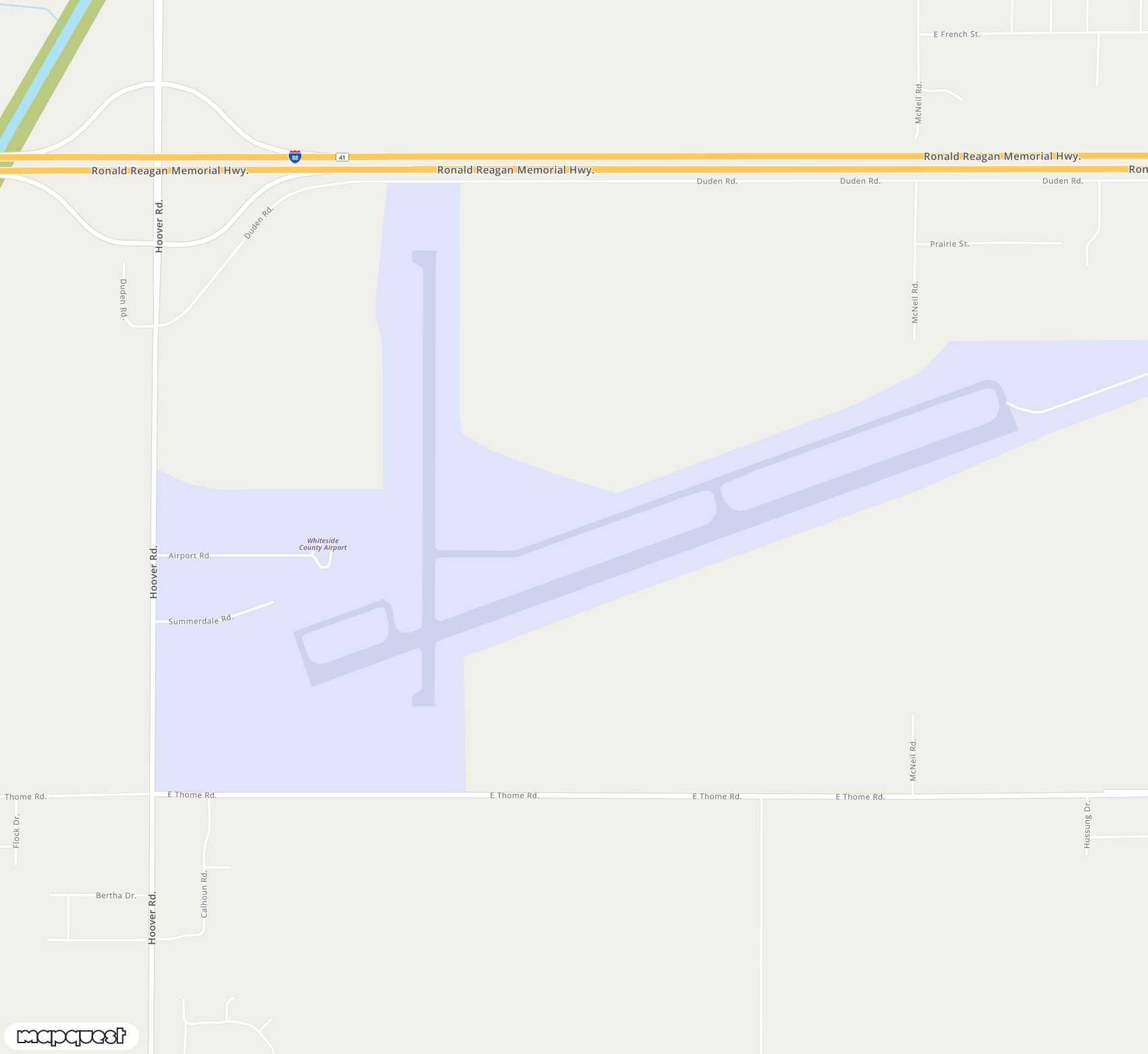 Carte de <span>Aérodrome de </span>Whiteside County-Joseph H Bittorf Field<span>(SQI)</span>