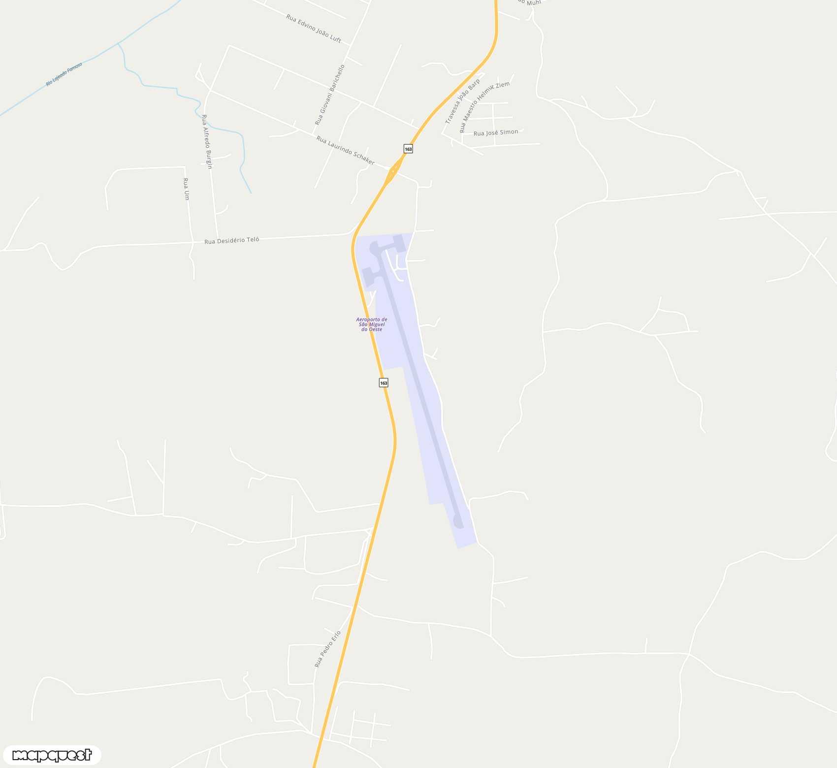 Carte de <span>Aérodrome de </span>São Miguel do Oeste<span>(SQX)</span>