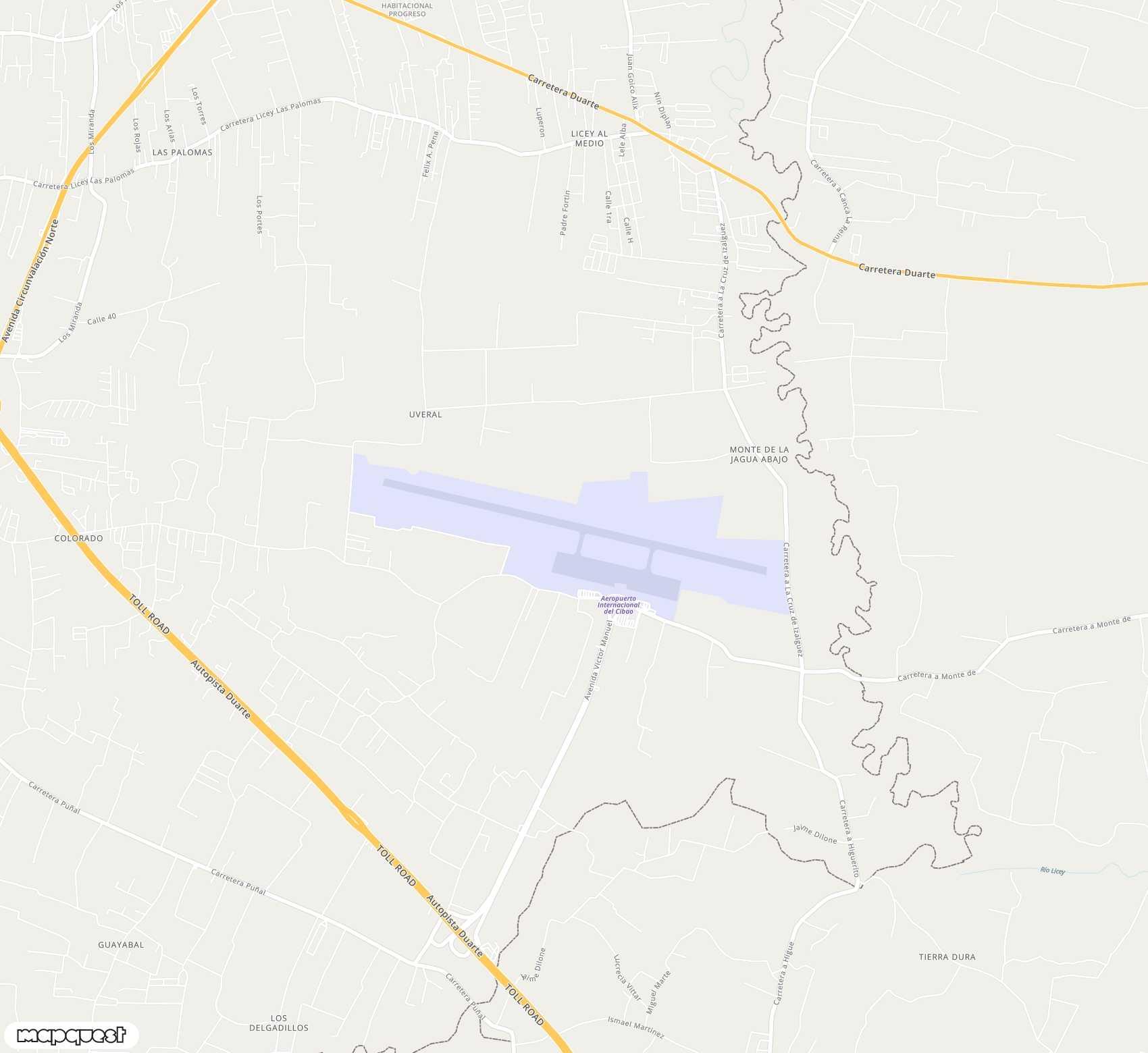 Carte de Cibao <span>airport (STI)</span>
