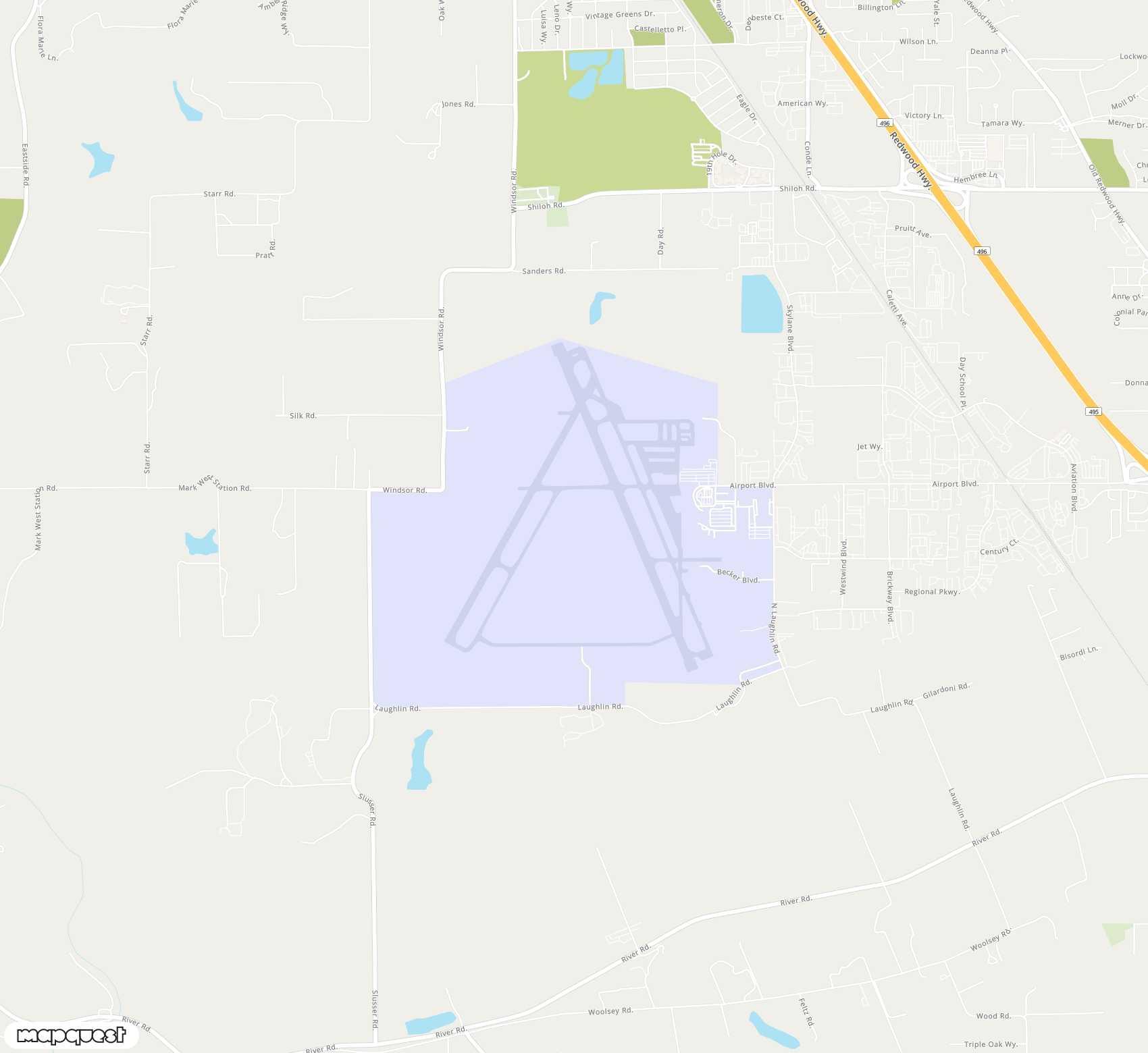 Carte de <span>Aéroport de </span>Charles M. Schulz Sonoma County<span>(STS)</span>