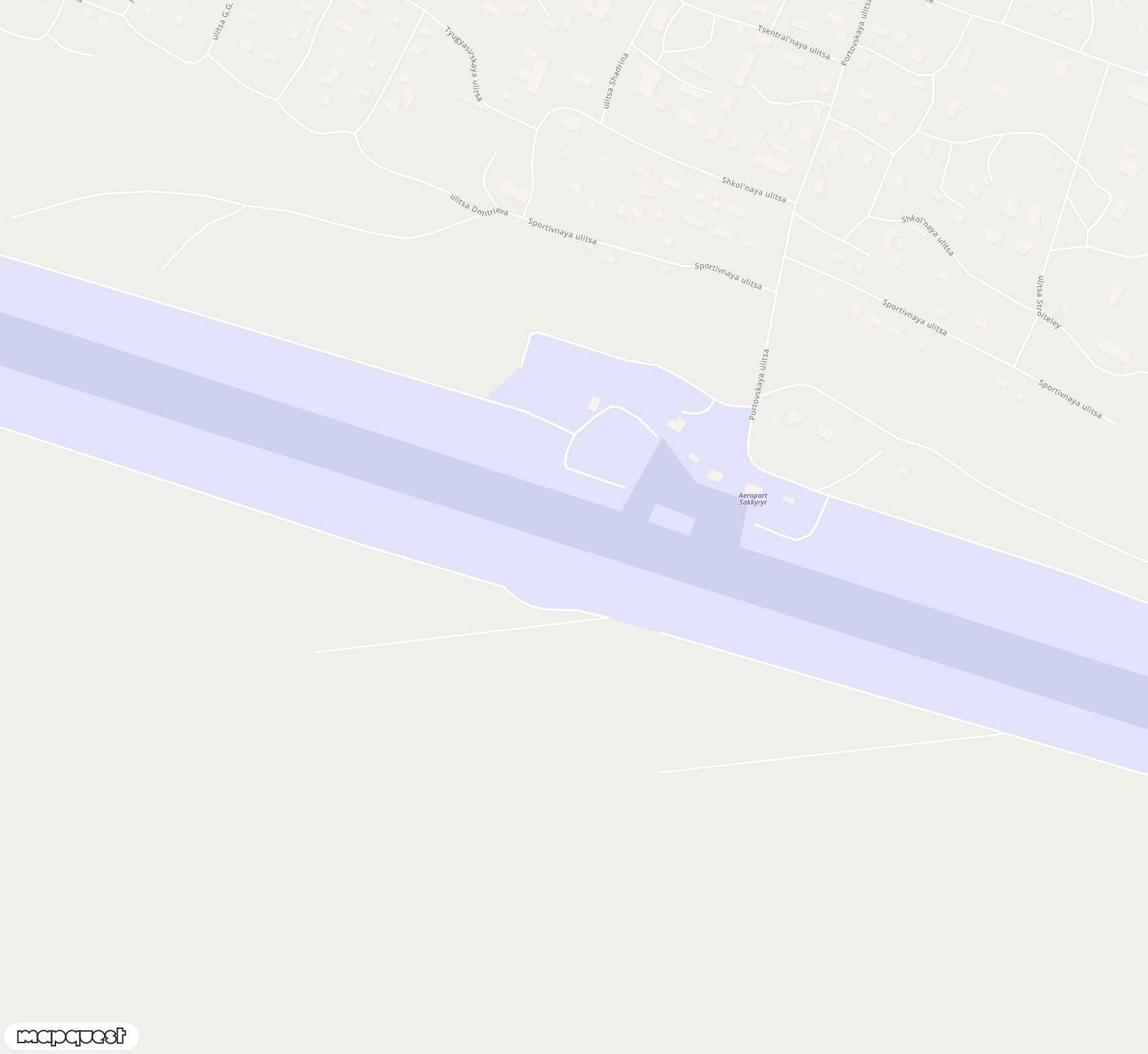 Carte de <span>Aérodrome de </span>Sakkyryr<span>(SUK)</span>