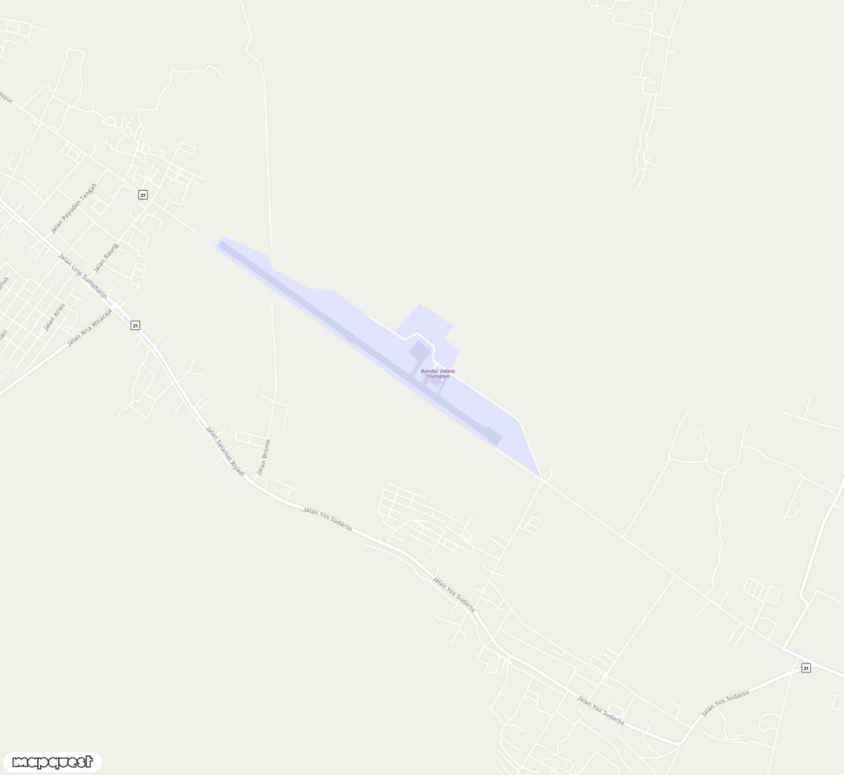 Carte de <span>Aérodrome de </span>Trunojoyo<span>(SUP)</span>