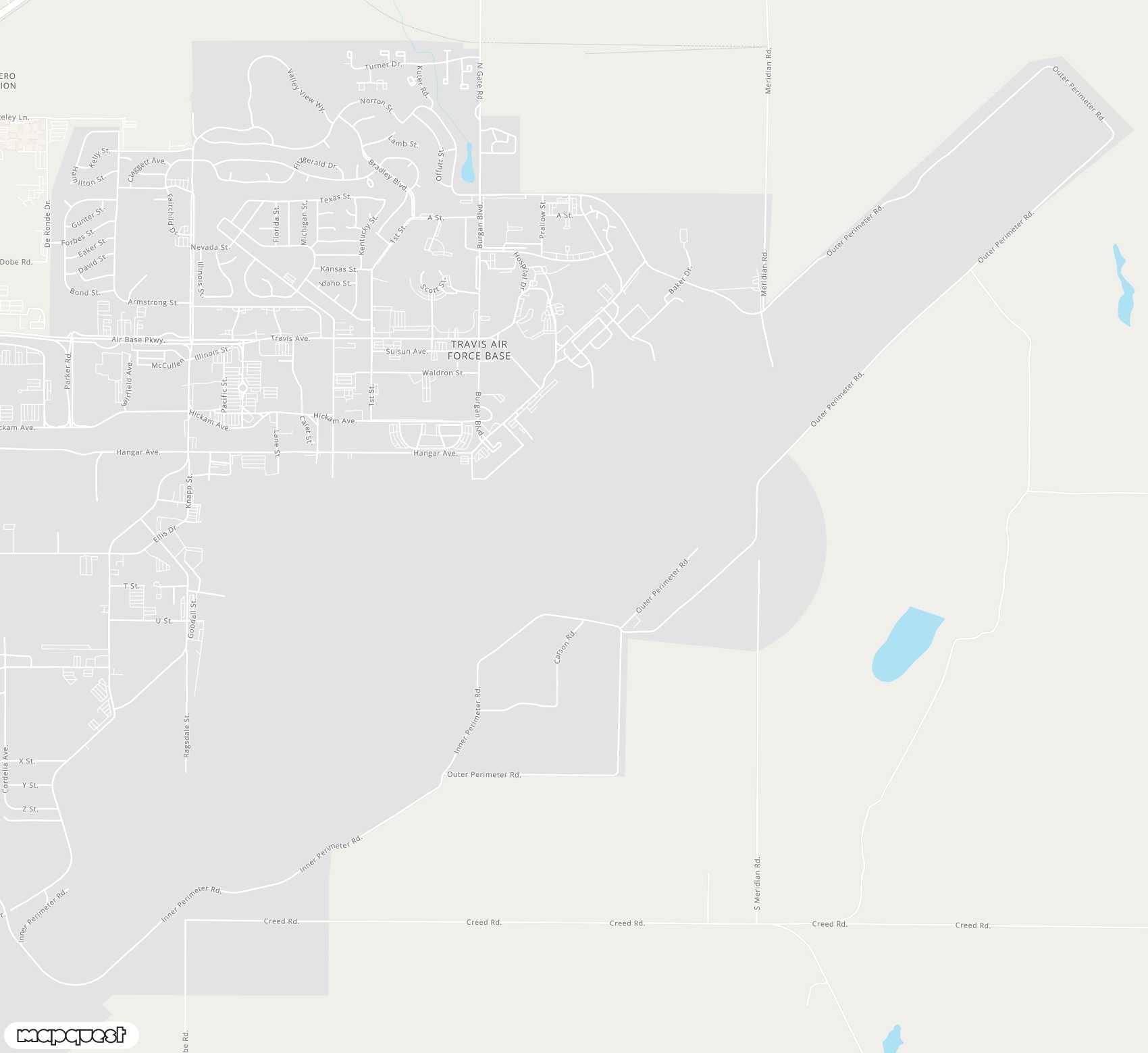 Carte de <span>Aéroport de </span>Travis Air Force Base<span>(SUU)</span>