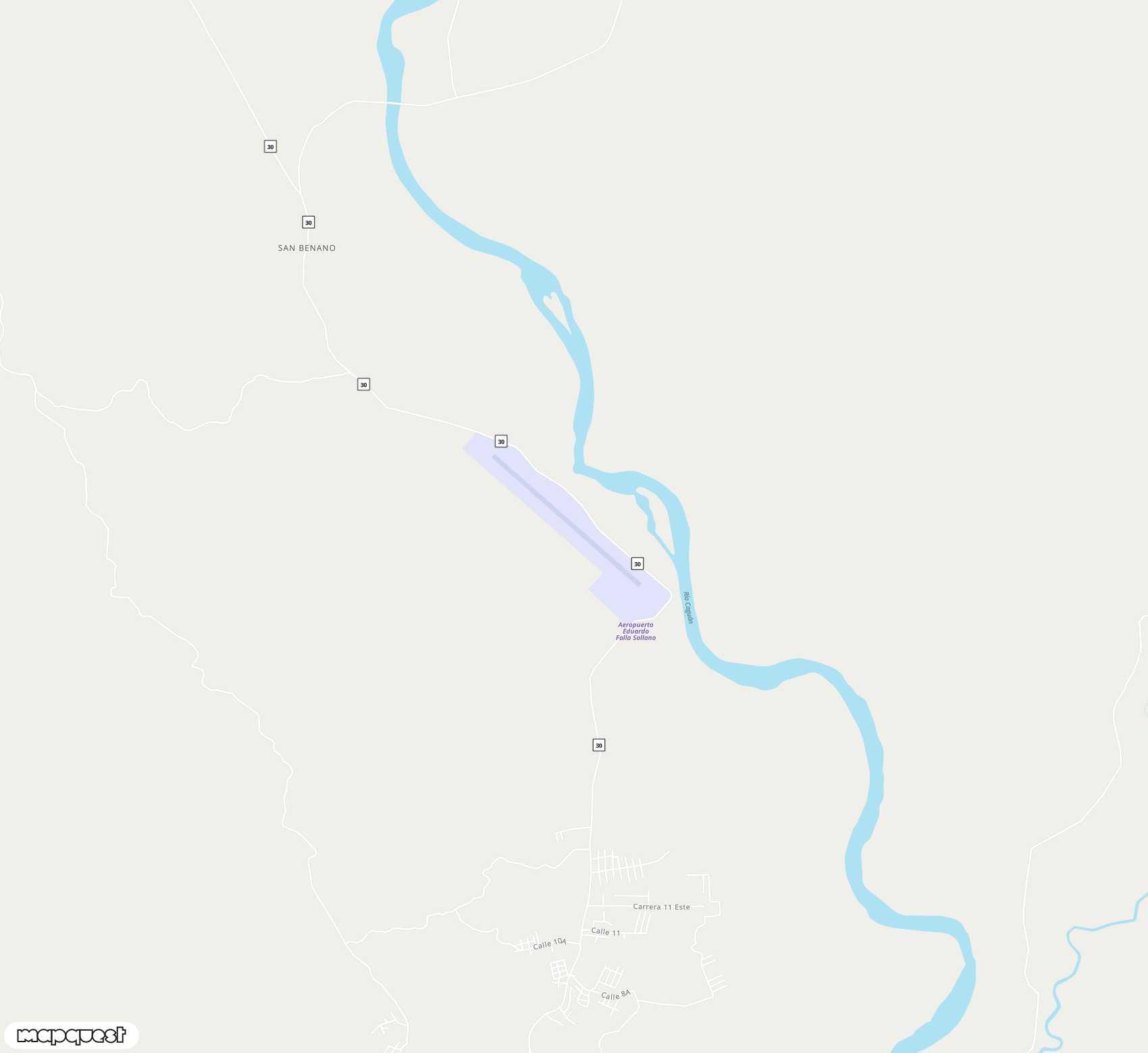 Carte de <span>Aéroport de </span>Eduardo Falla Solano<span>(SVI)</span>