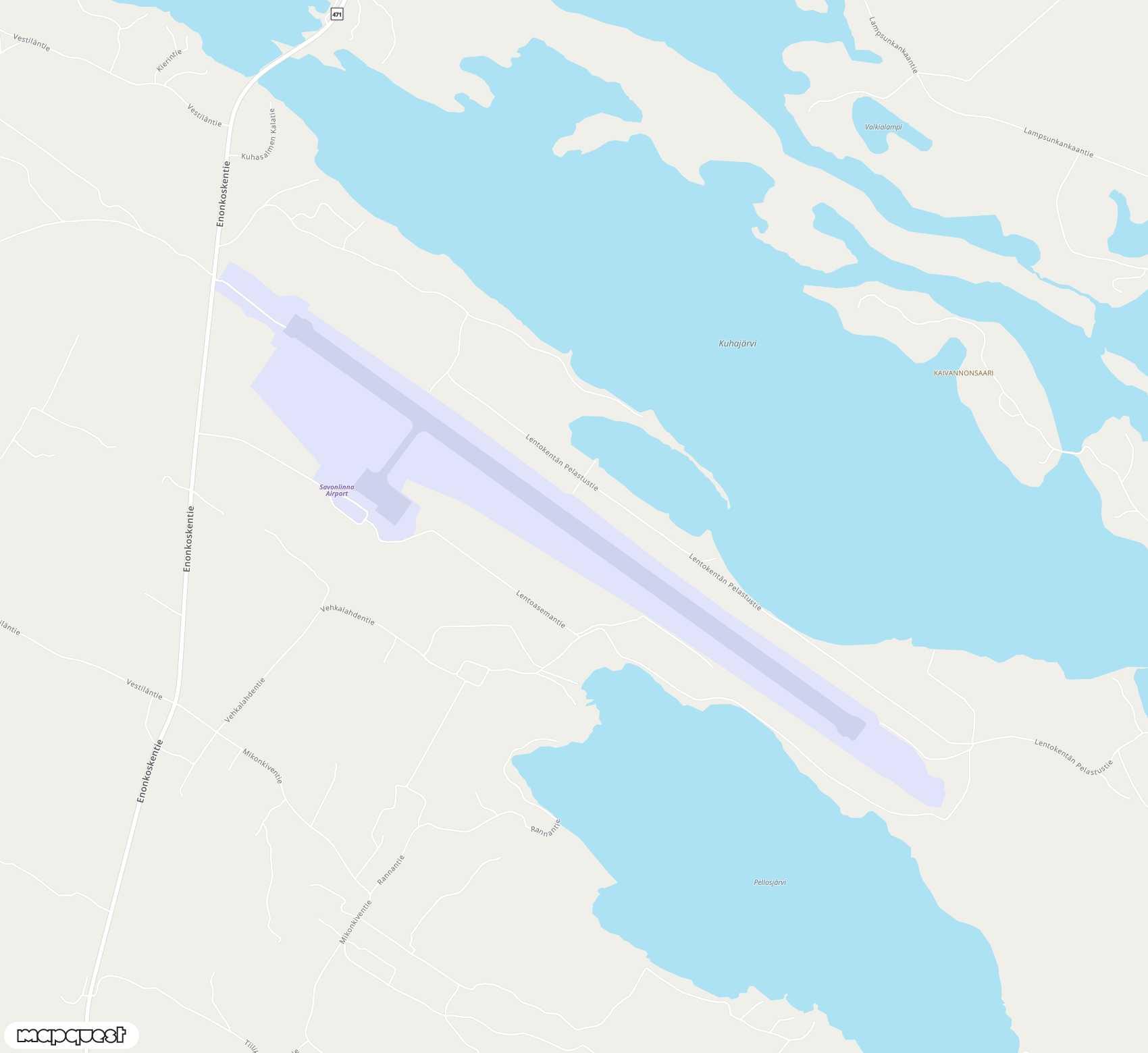 Carte de Savonlinna <span>airport (SVL)</span>