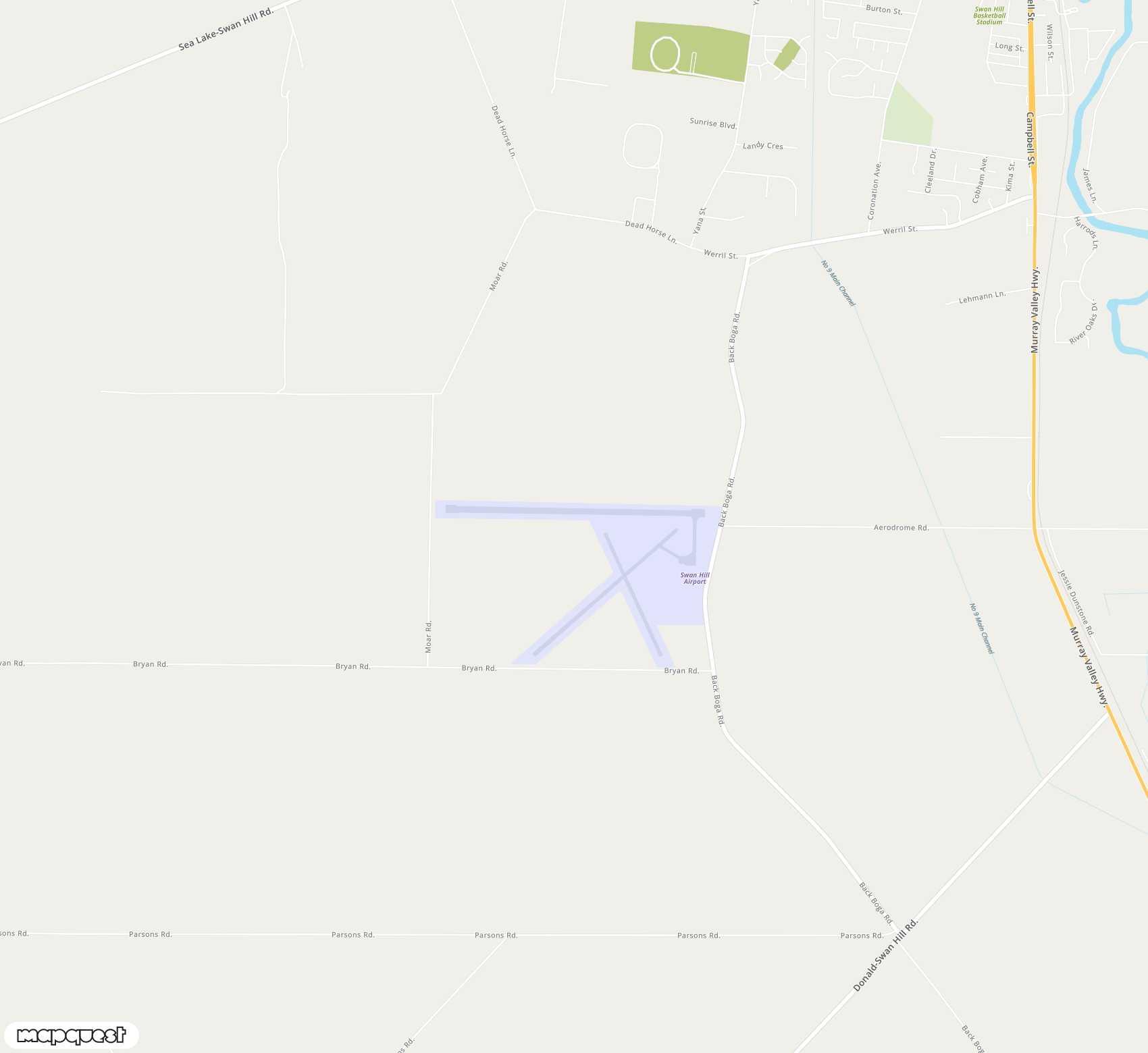 Carte de Swan Hill <span>airport (SWH)</span>