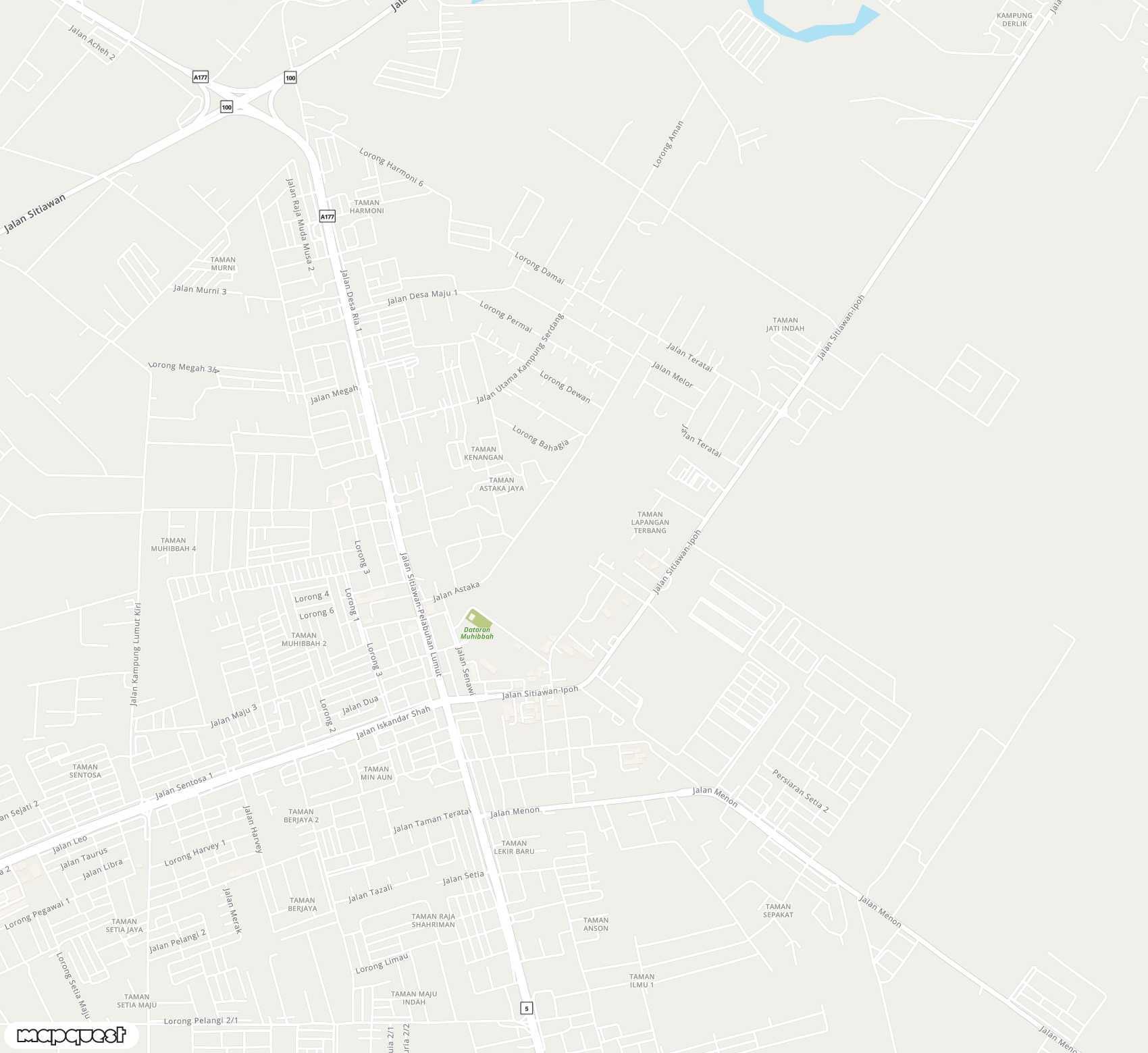 Carte de <span>Aérodrome de </span>Sitiawan<span>(SWY)</span>