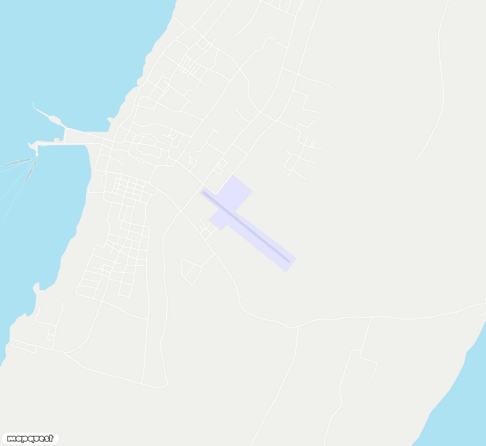 Carte de <span>Aérodrome de </span>Saumlaki/Olilit<span>(SXK)</span>