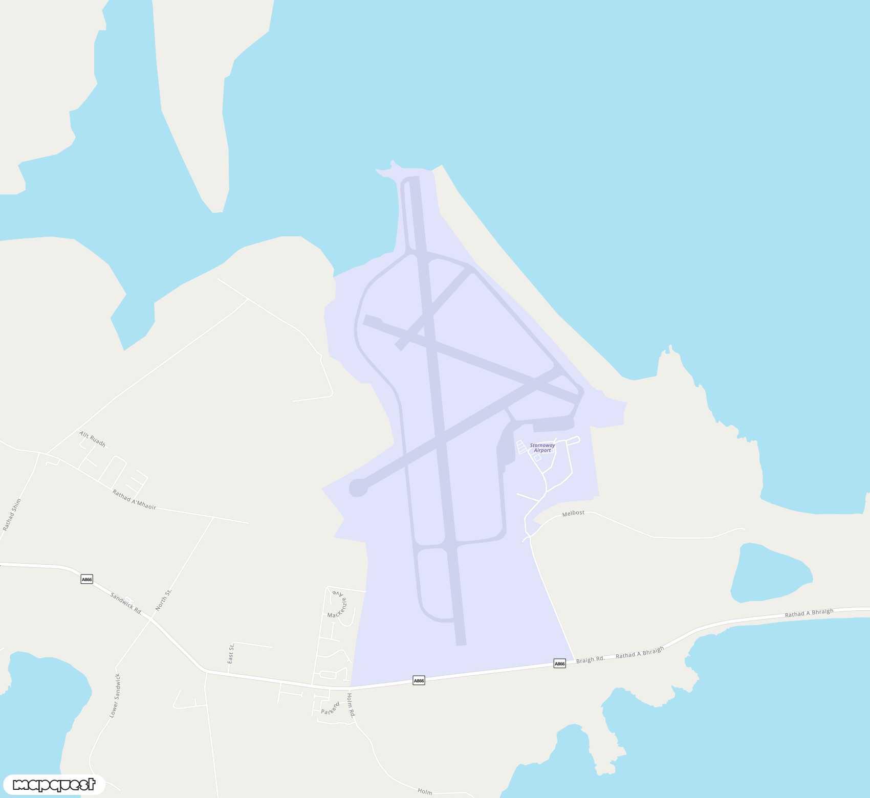 Carte de Stornoway <span>airport (SYY)</span>