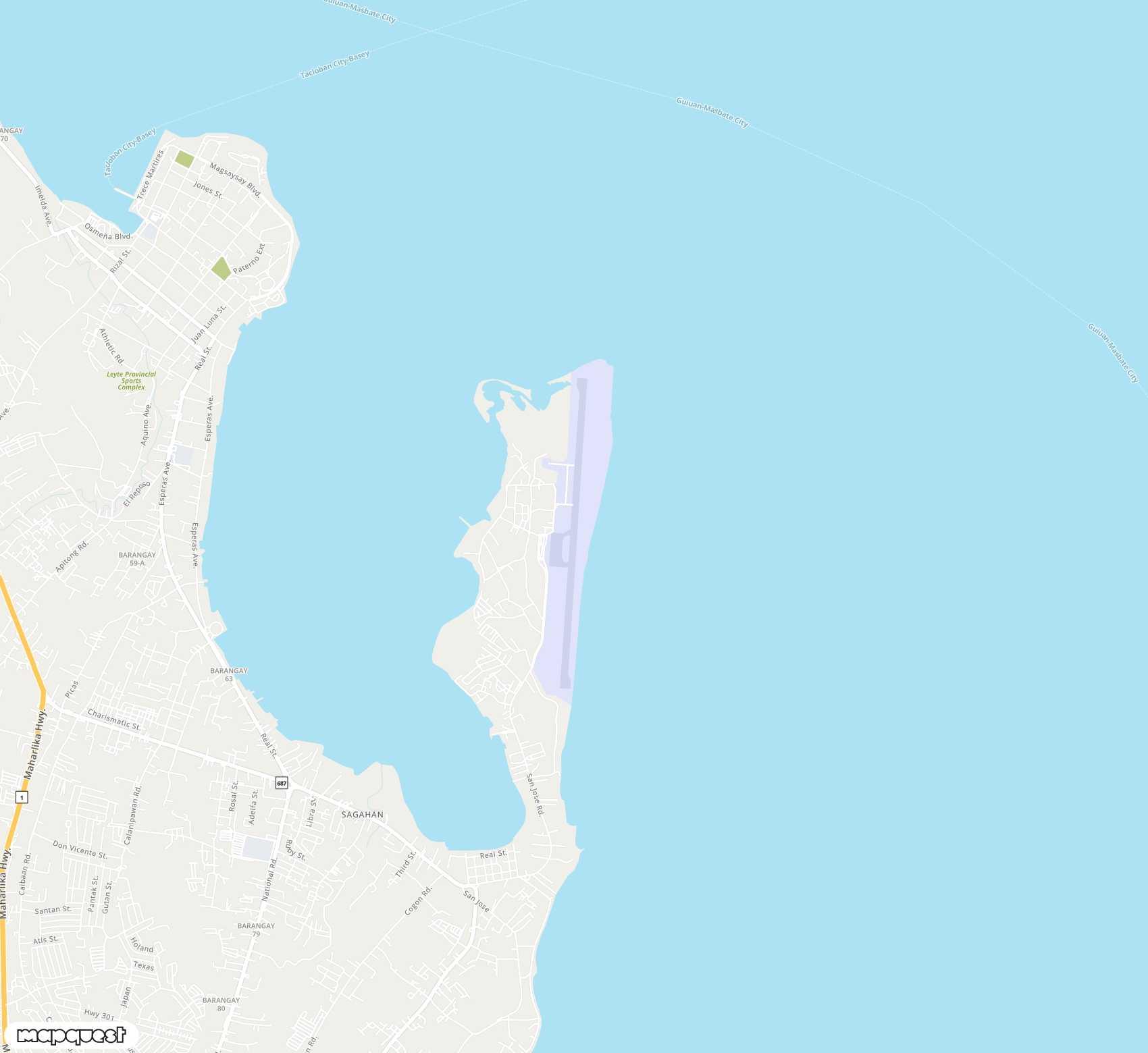 Carte de Daniel Z. Romualdez <span>airport (TAC)</span>