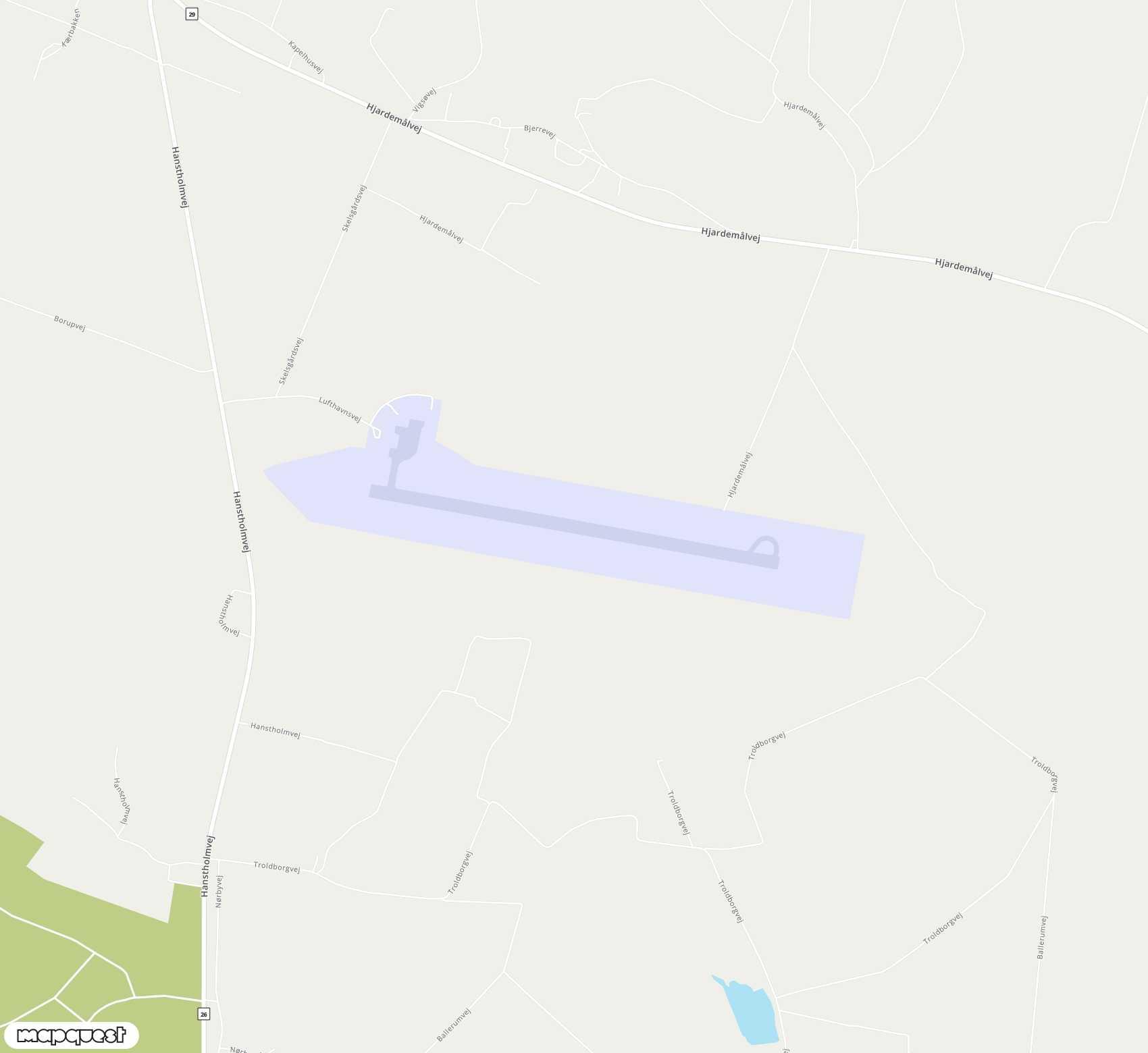 Carte de <span>Aéroport de </span>Thisted<span>(TED)</span>