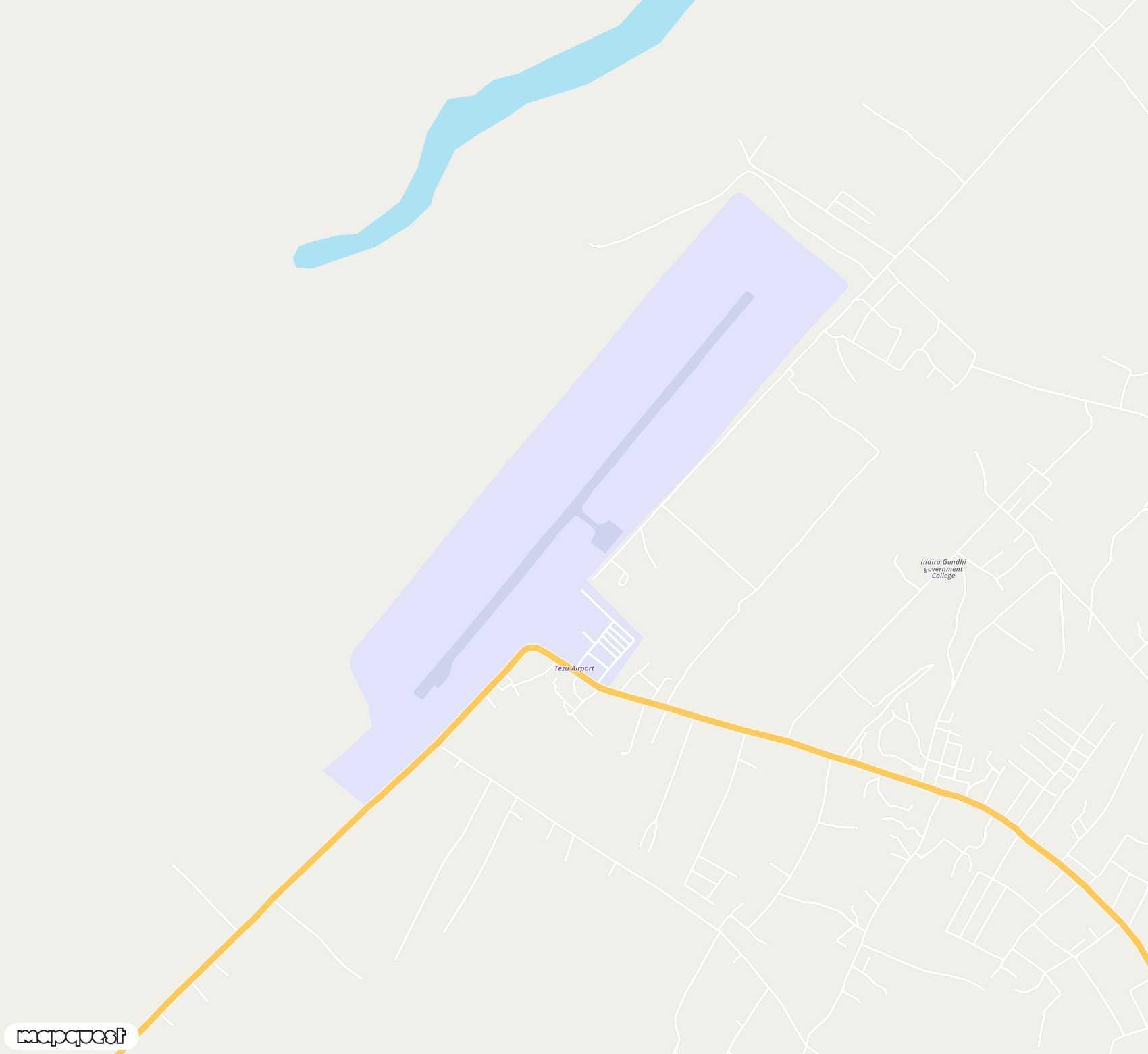 Carte de Tezu <span>airfield (TEI)</span>