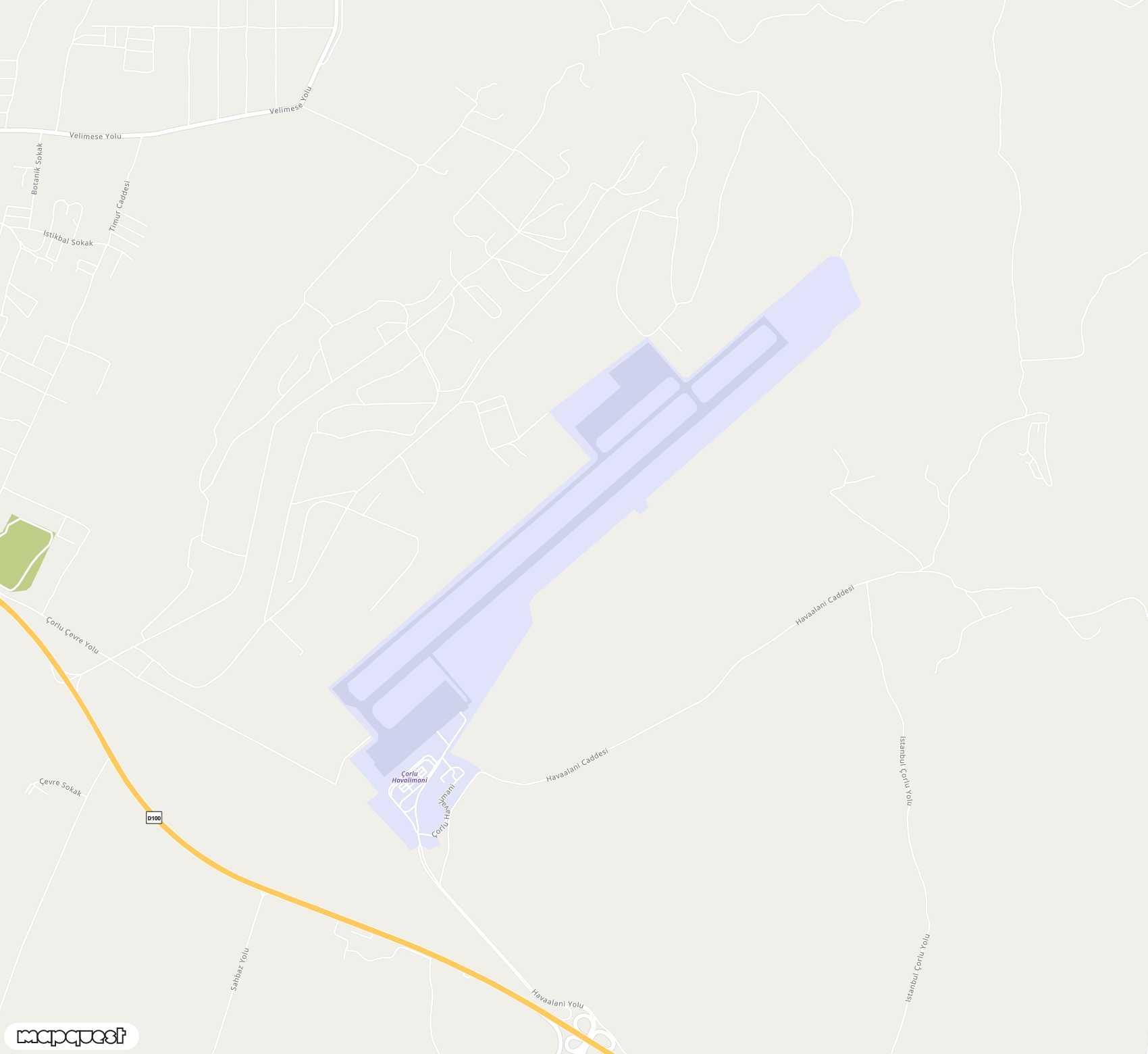 Carte de <span>Aéroport de </span>Tekirda? Çorlu<span>(TEQ)</span>