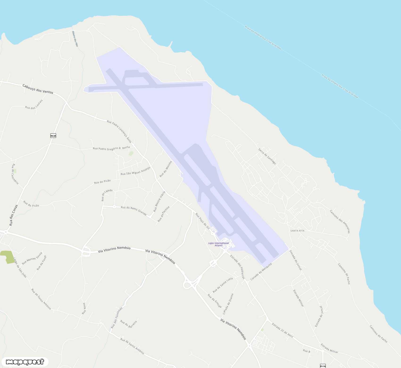 Carte de Lajes <span>airport (TER)</span>