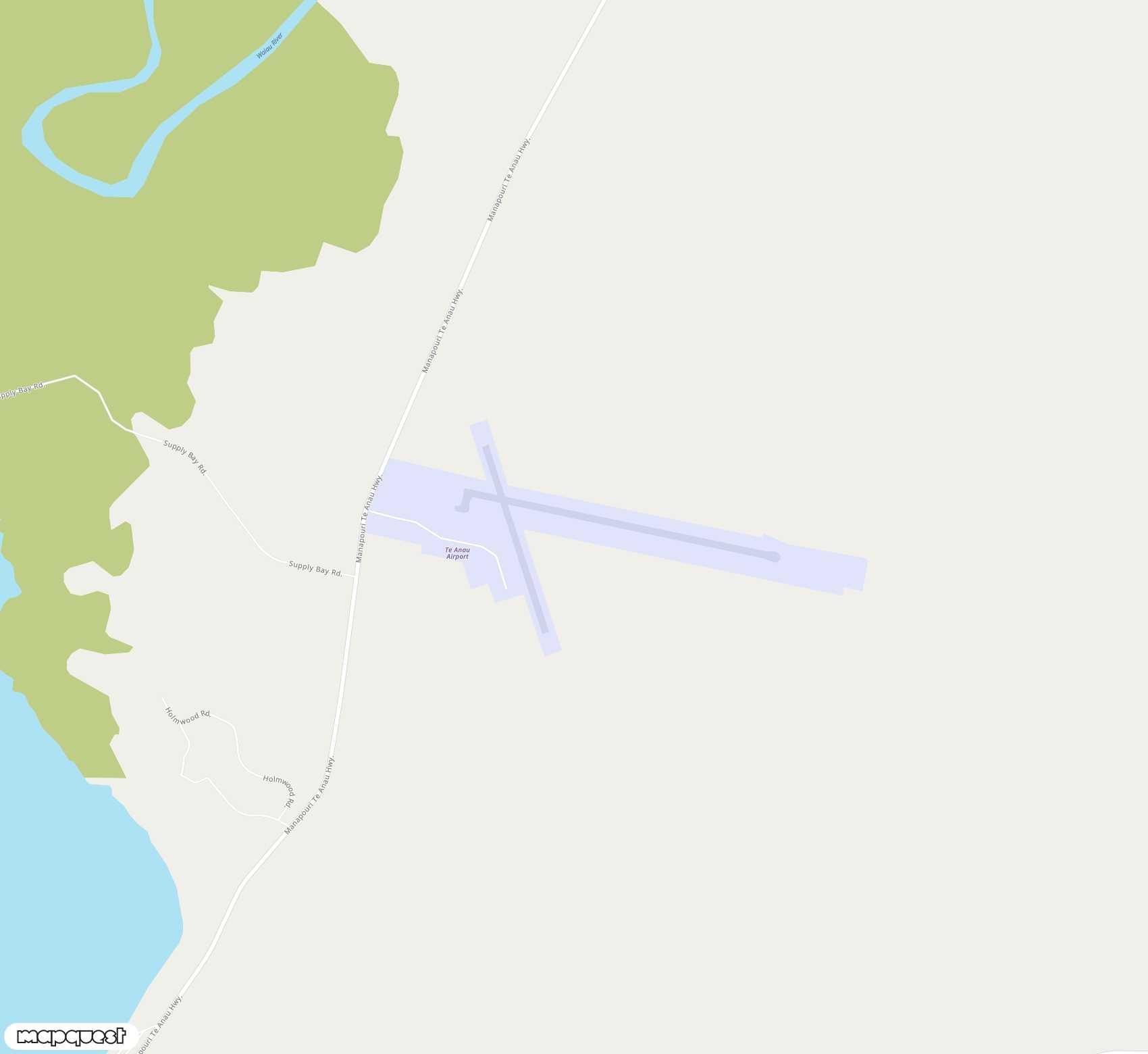 Carte de Manapouri <span>airport (TEU)</span>