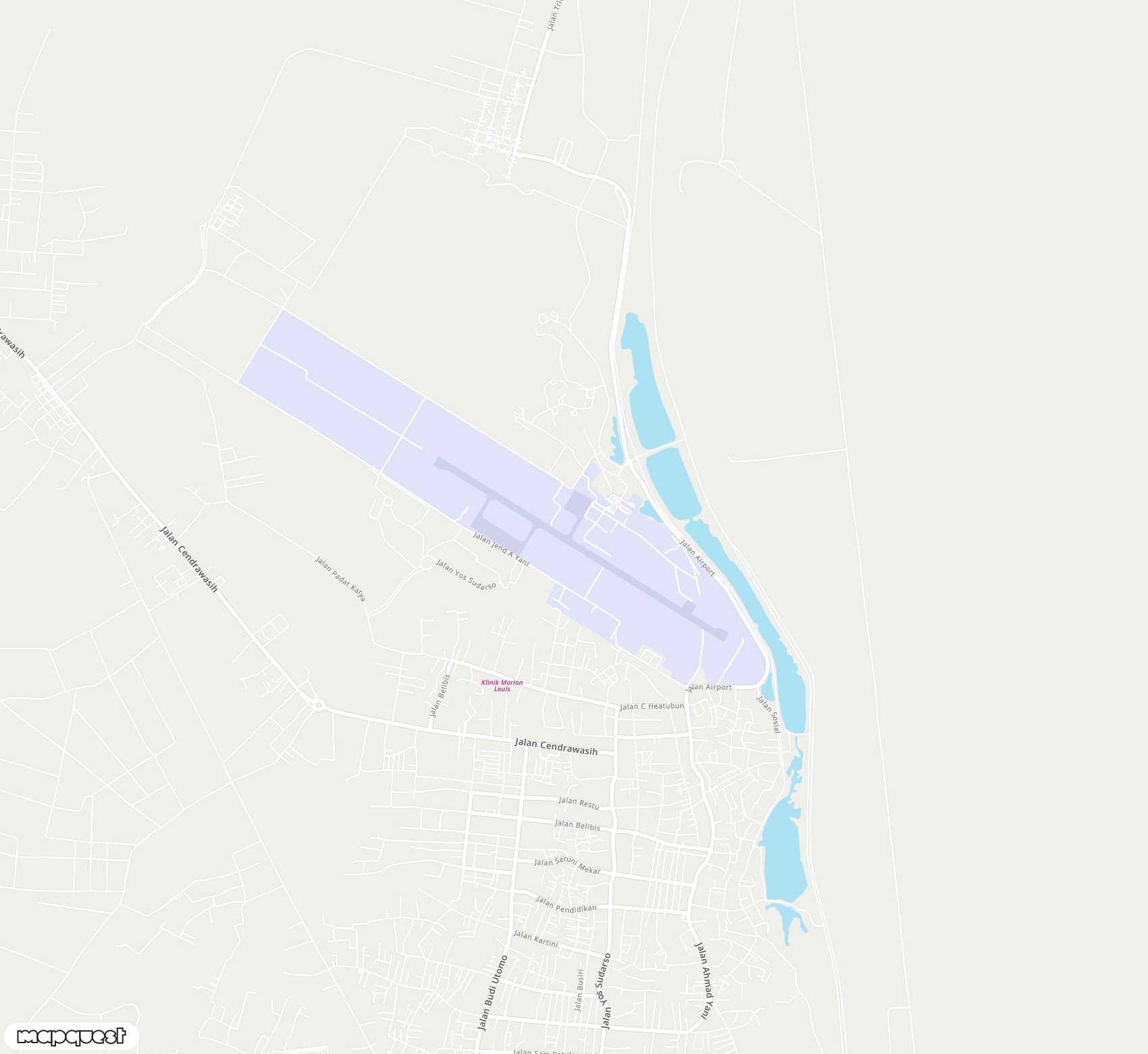 Carte de <span>Aéroport de </span>Mozes Kilangin<span>(TIM)</span>